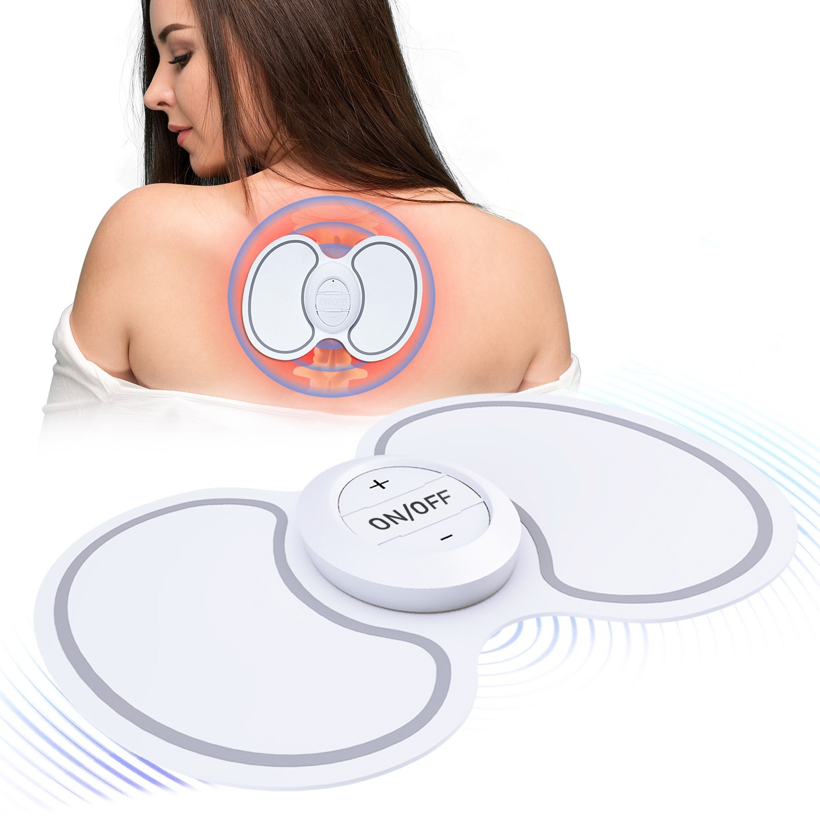 OSITO Wireless TENS Unit EMS Stimulator Back Shoulder Feet Massager Pain Relief