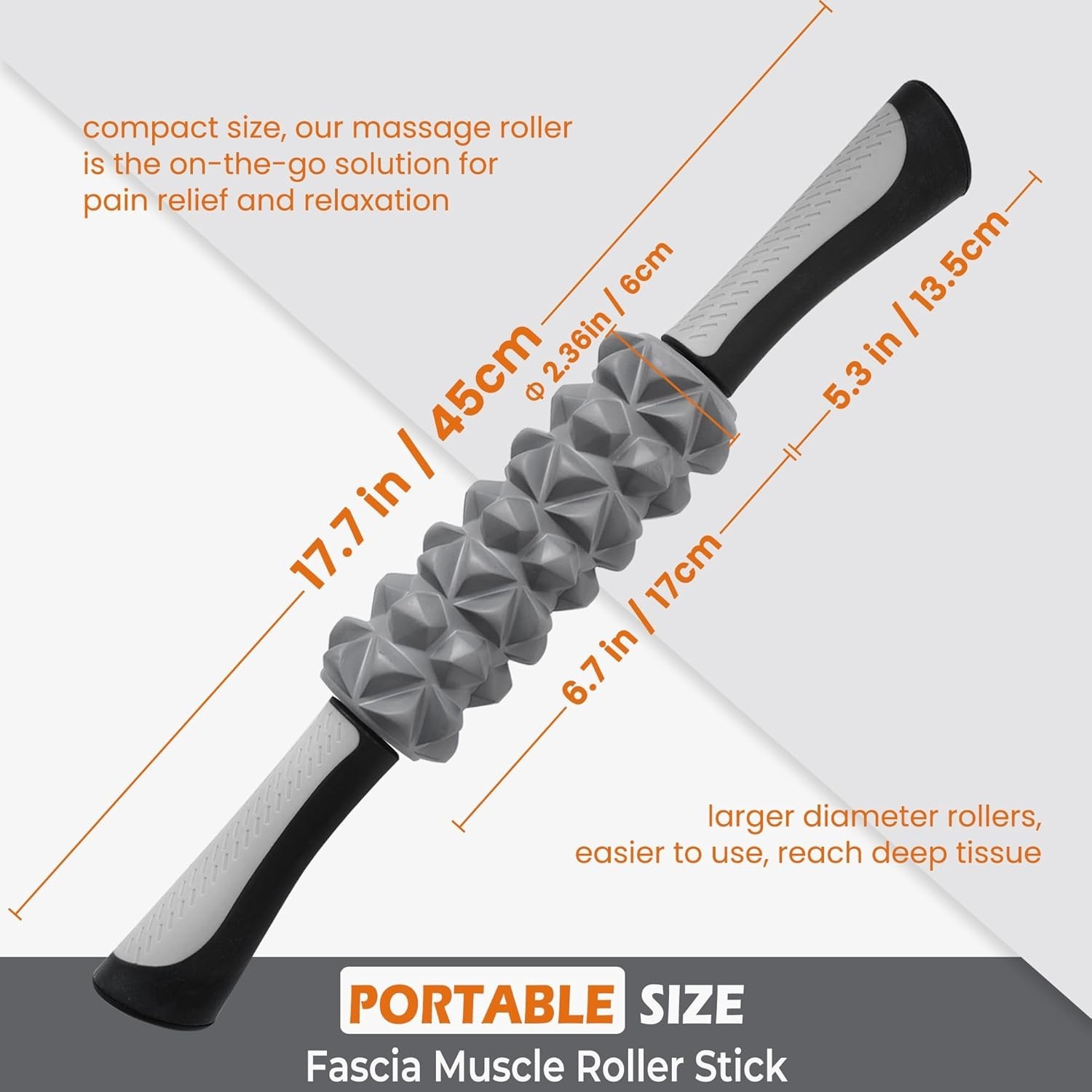 Deep Tissue Muscle Roller Stick for Athletes & Recovery