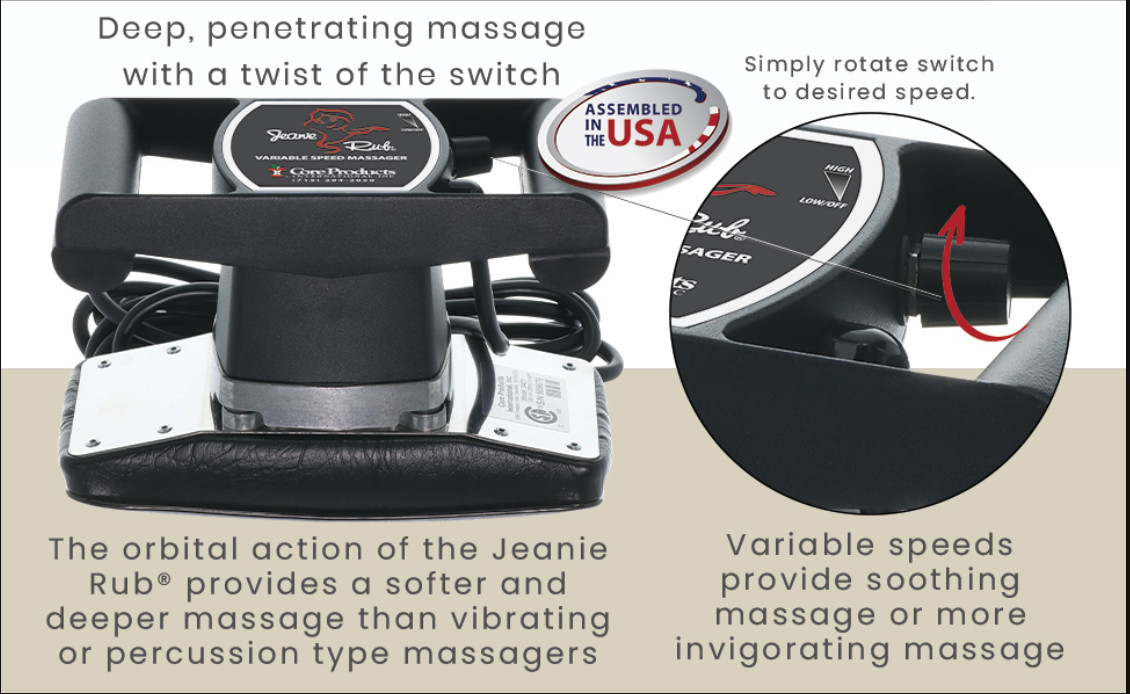 Core Products Jeanie Rub Full Body Massage Therapy Variable Speed Massager NIB