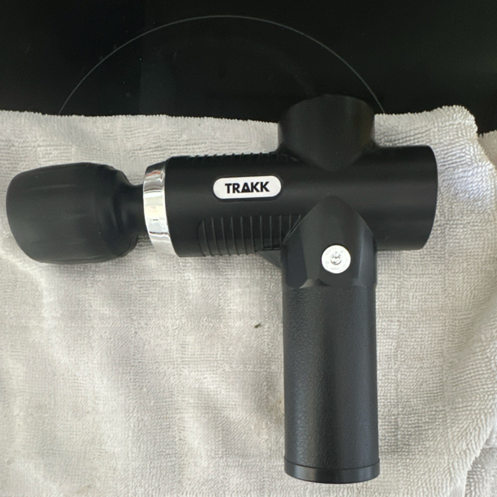 TRAKK Handheld Massage Gun Full Body Percussion/Vibrating Battery 2Hr Black
