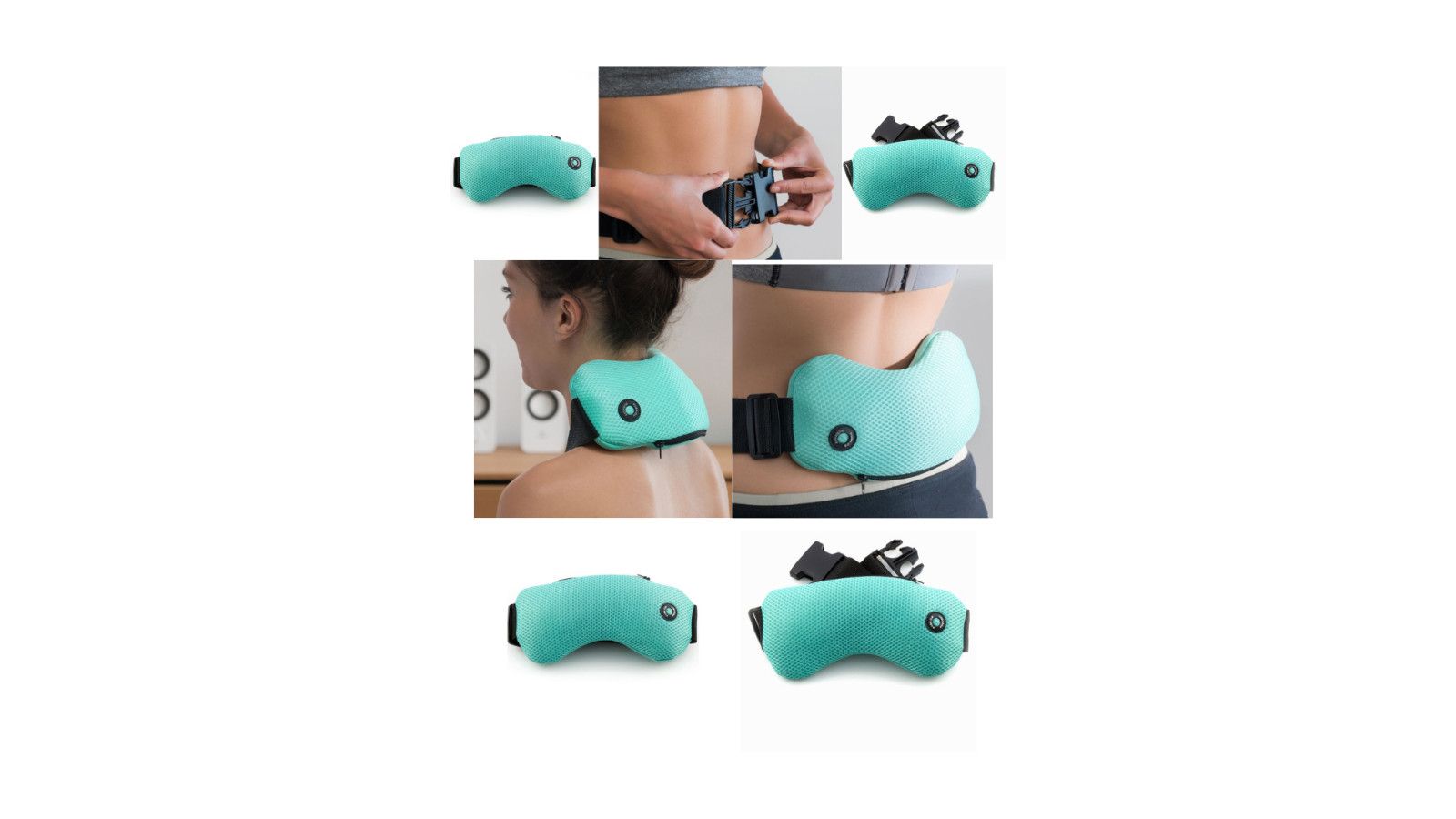 Whole Body Adjustable Green Black Strap Electric portable Massager