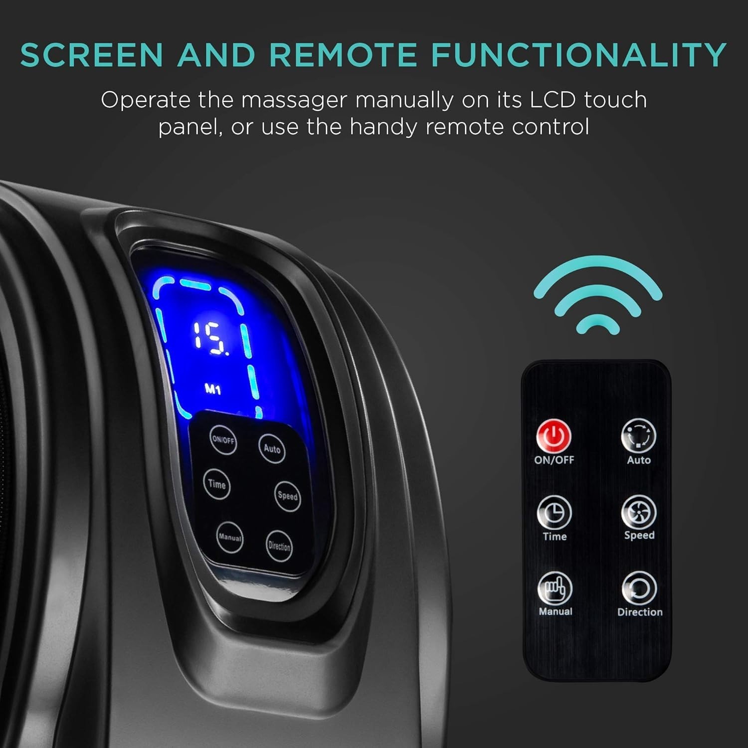 Shiatsu Foot Massager for Pain Relief, Plantar Fasciitis, Neuropathy, Blood Circ