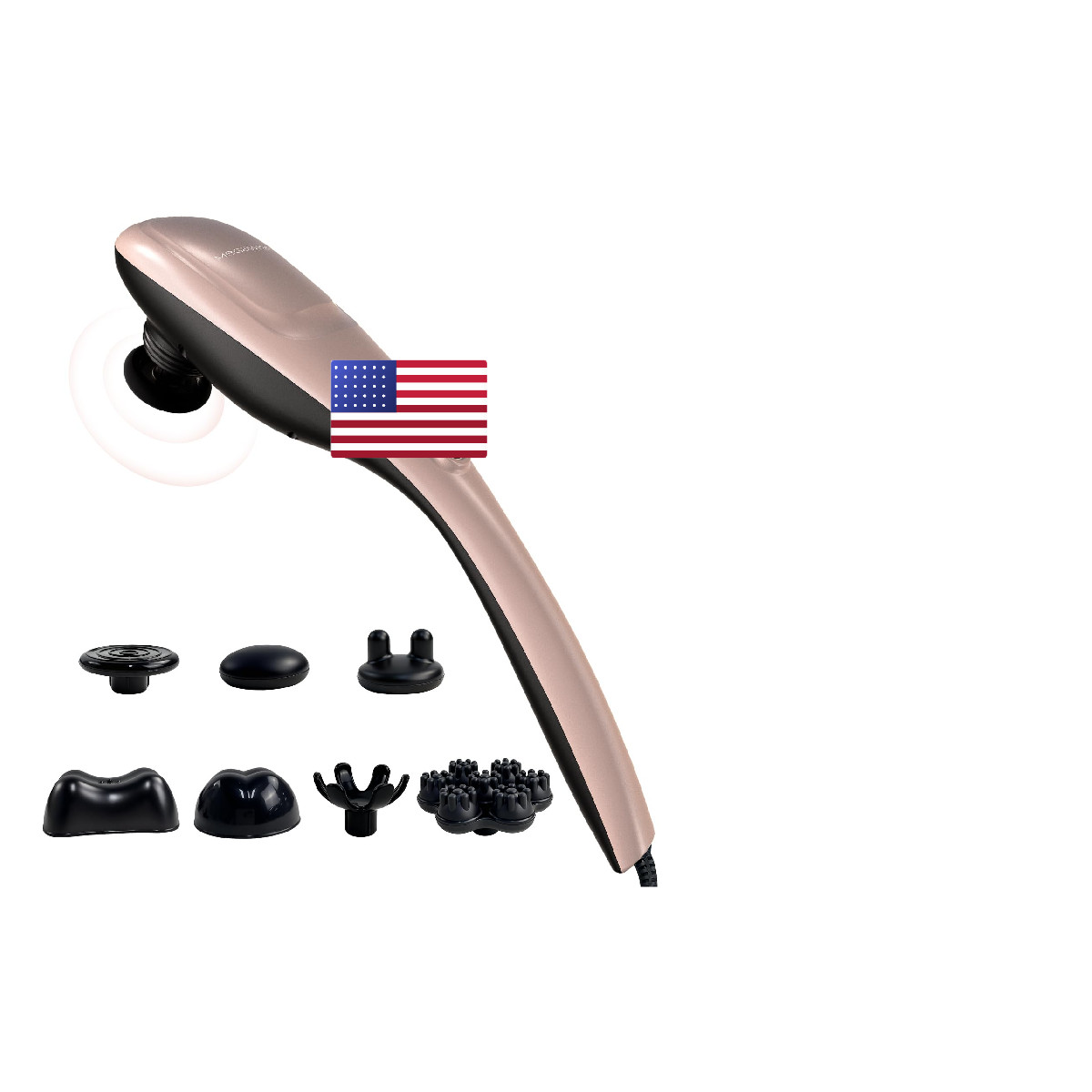 Megawise Handheld Back Tissue Percussion Massage For Back Neck Shoulders Waist