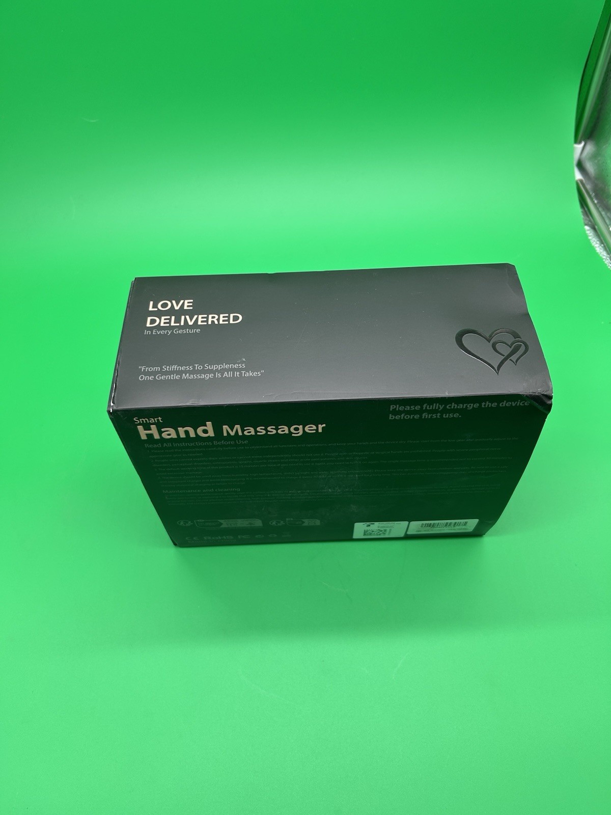 WUX Hand Massager w/ Heat Compression Relief, 3 Massage, 4 Temps, 5 Compression