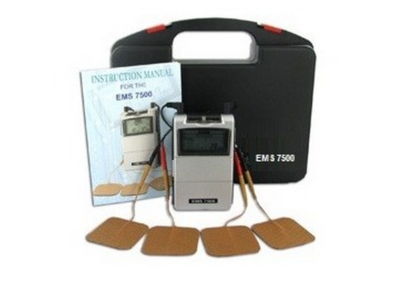 EMS 7500 MUSCLE STIMULATOR DUAL CHANNEL RELIEVE LOW BACK PAIN PREVENT ATROPHY