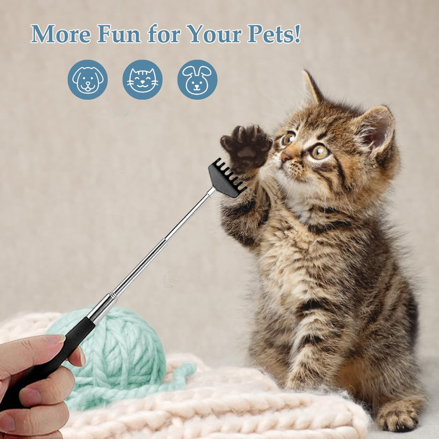 6 Pack Back Scratcher Extendable Metal Portable Back Scratcher for Men