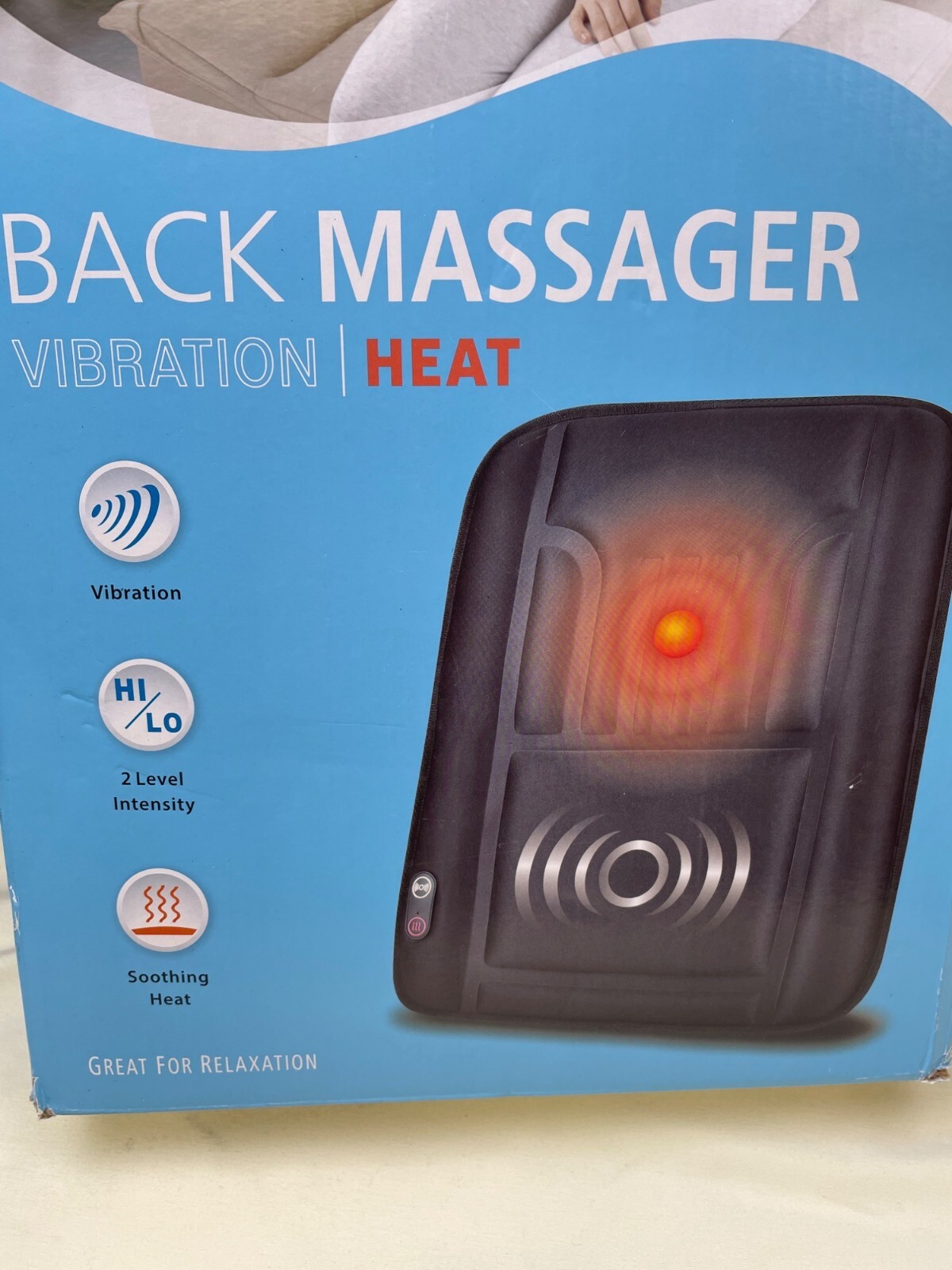 Health Touch Back Massager Vibration / Heat SKU 6683