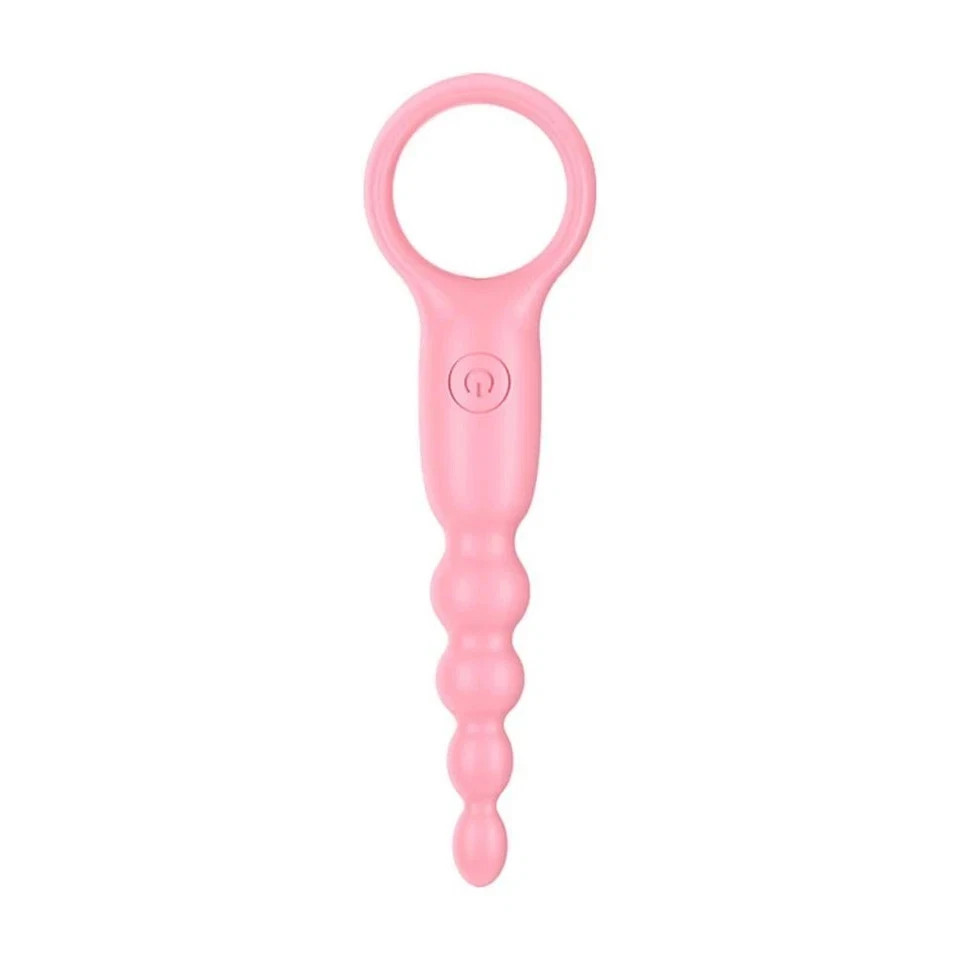 10SPEED VIBRATING BEADS PROSTATE MASSAGER STIMULATOR DUAL MOTOR WOMEN MEN LOVERS