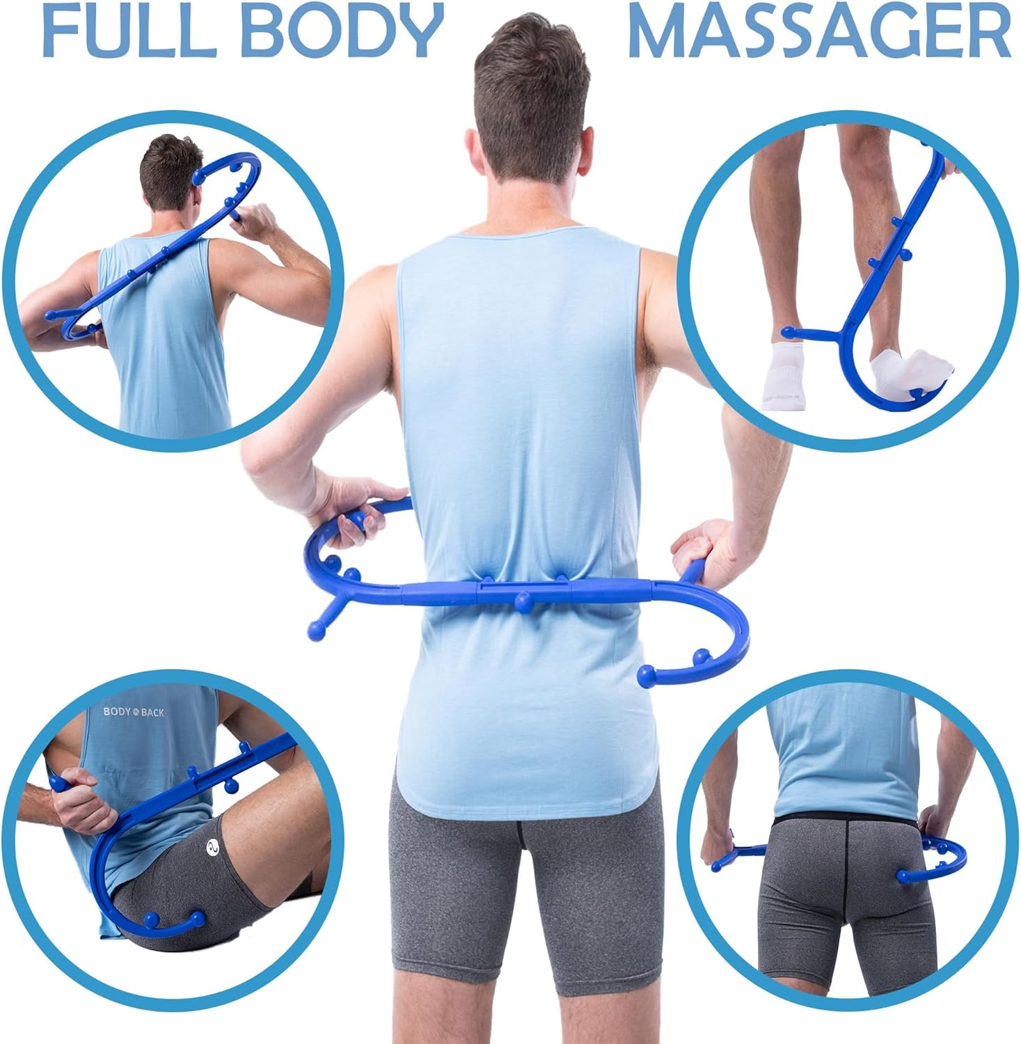 Body Back Buddy Classic USA Made FSA Eligible Handheld Full Body Massage Cane Tr