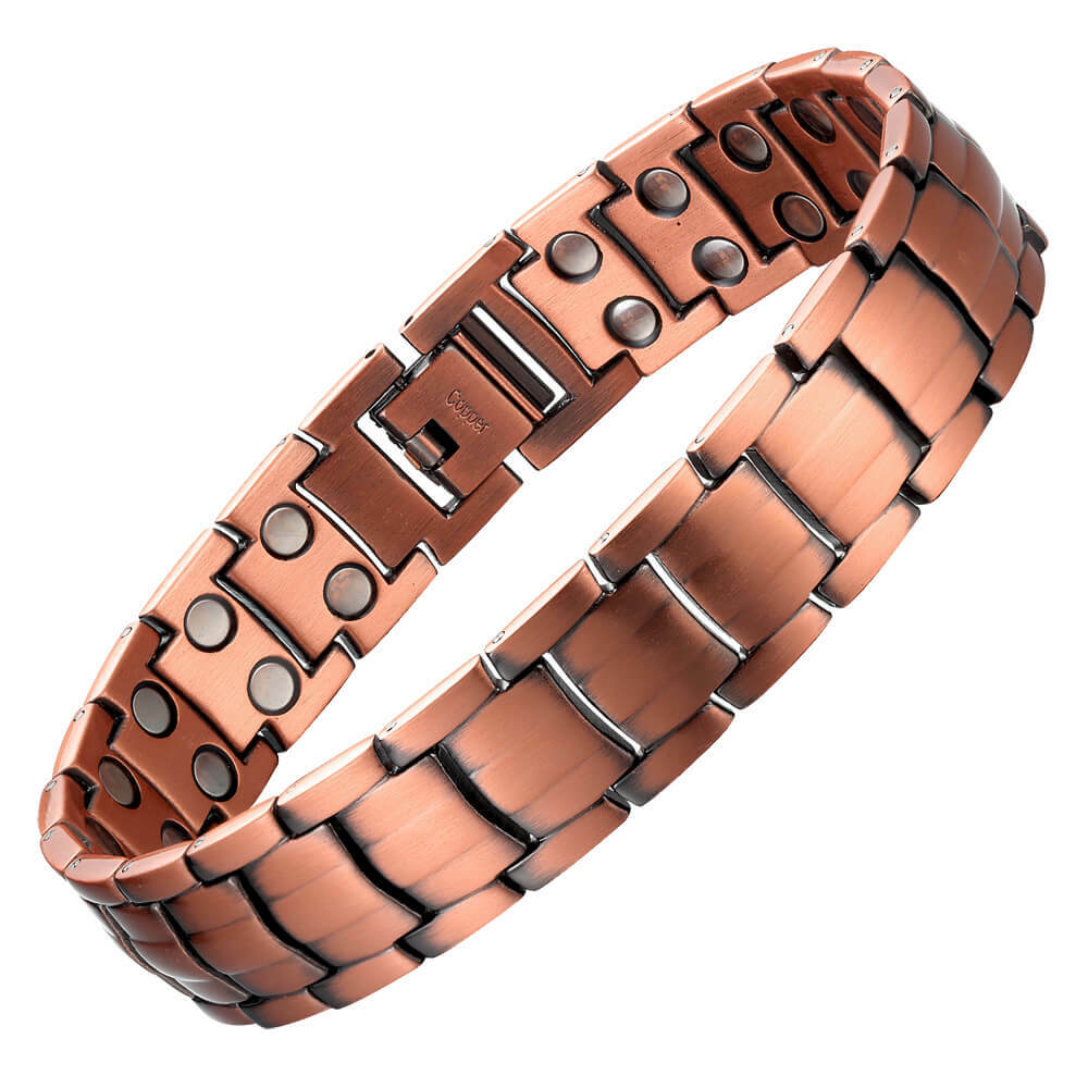 Nice pure copper magnetic bracelet arthritis pain relief energy stress men women