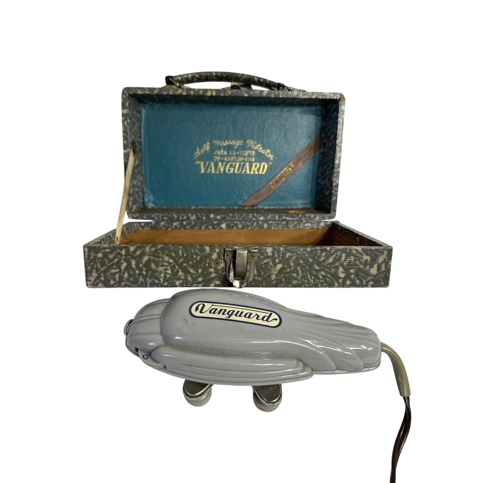 VTG Vanguard Self Massage Vibrator 1950s Japan Original Box Tested Works Hand