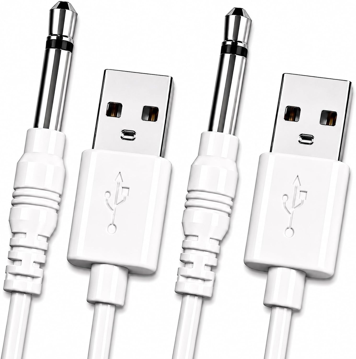 Versatile 2-Pack Fast Charging Cables for Massagers – USB and 2.5mm DC Included