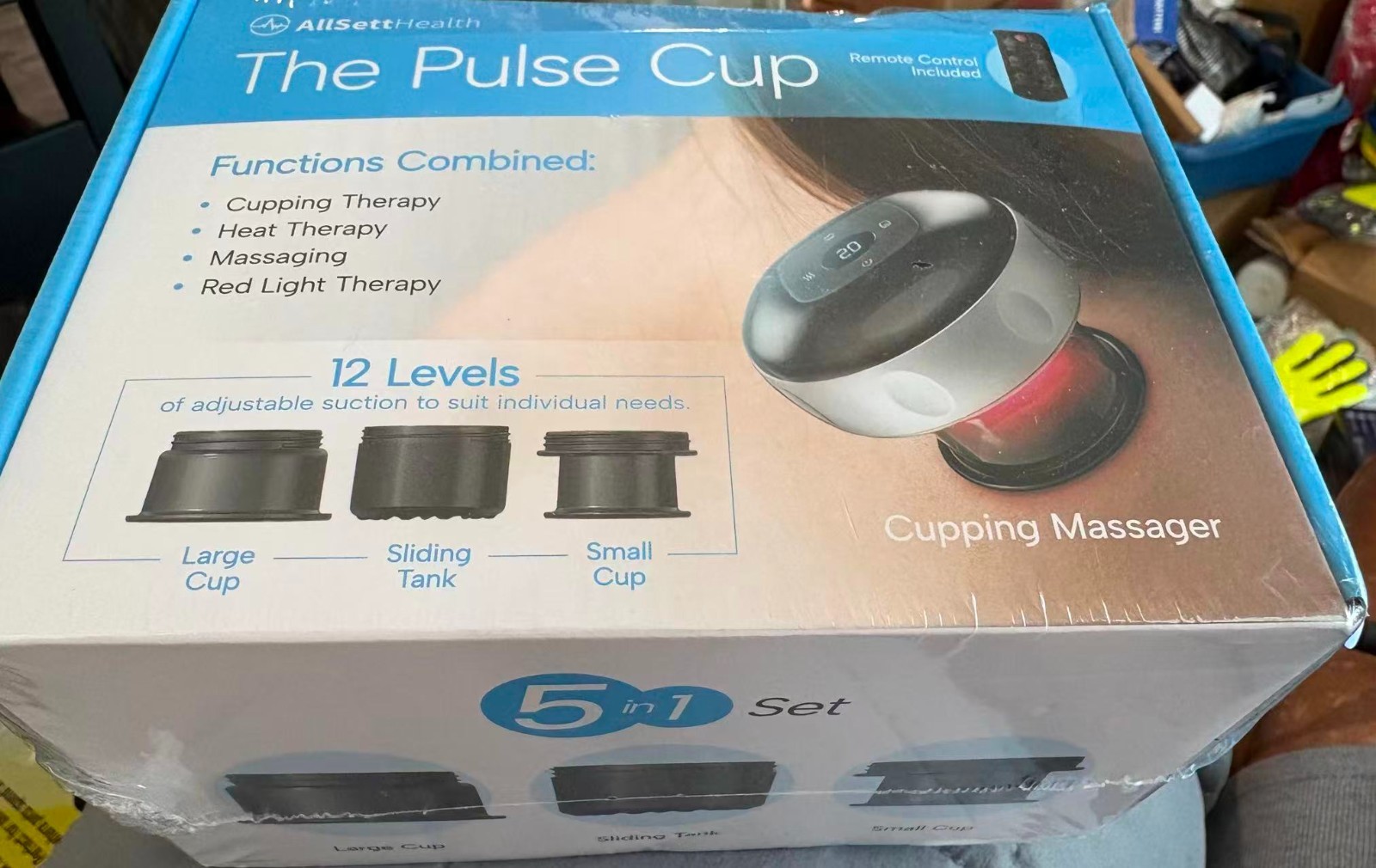 5-in-1 Smart Dynamic Cupping Therapy Massager Set, 12 Levels Heat & Suction Cupp
