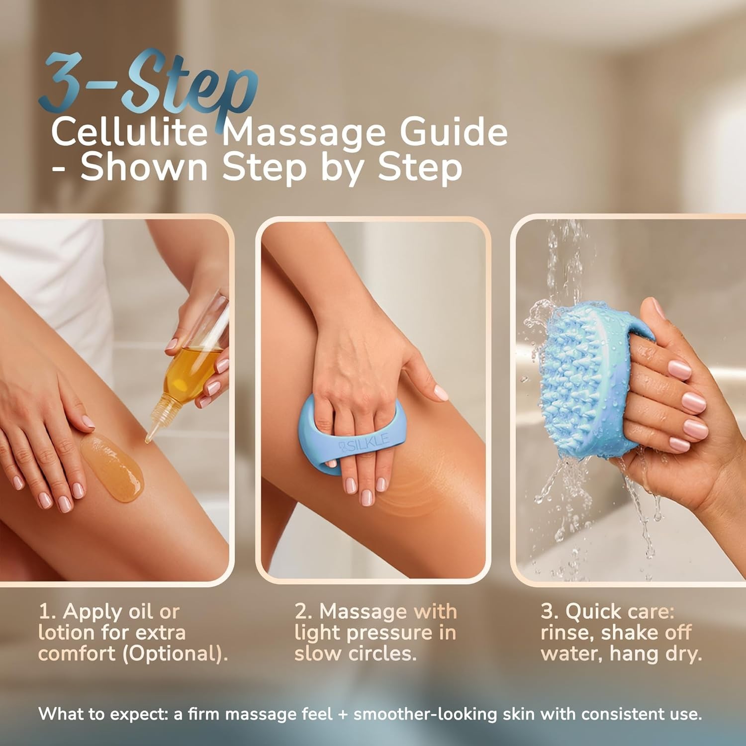 Cellulite Massage Tool & Lymphatic Drainage Massager – Silicone Anti Cellulite M