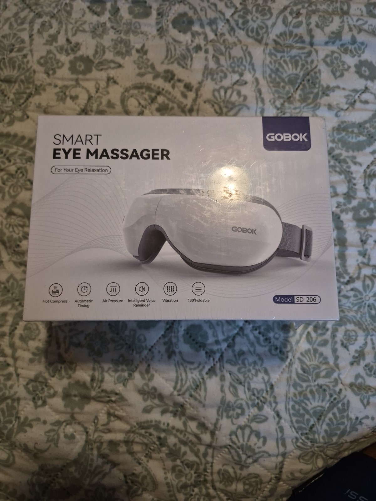 GOBOK Smart Eye Massager SD-206 Relaxation With Charge Cord NEW