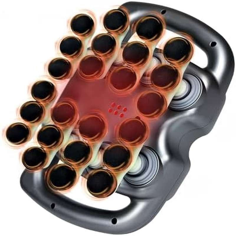 24-Head Fascia Gun High-Frequency Vibration Body Massage Gun Back Waist Massager