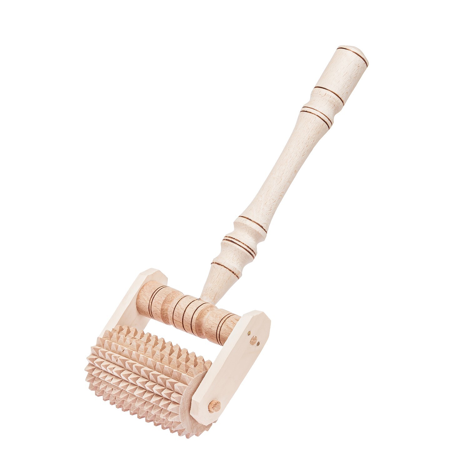 Universal Wooden Anti-Cellulite Roller Massager, 1 Roller, 12.2×4.1×2 in