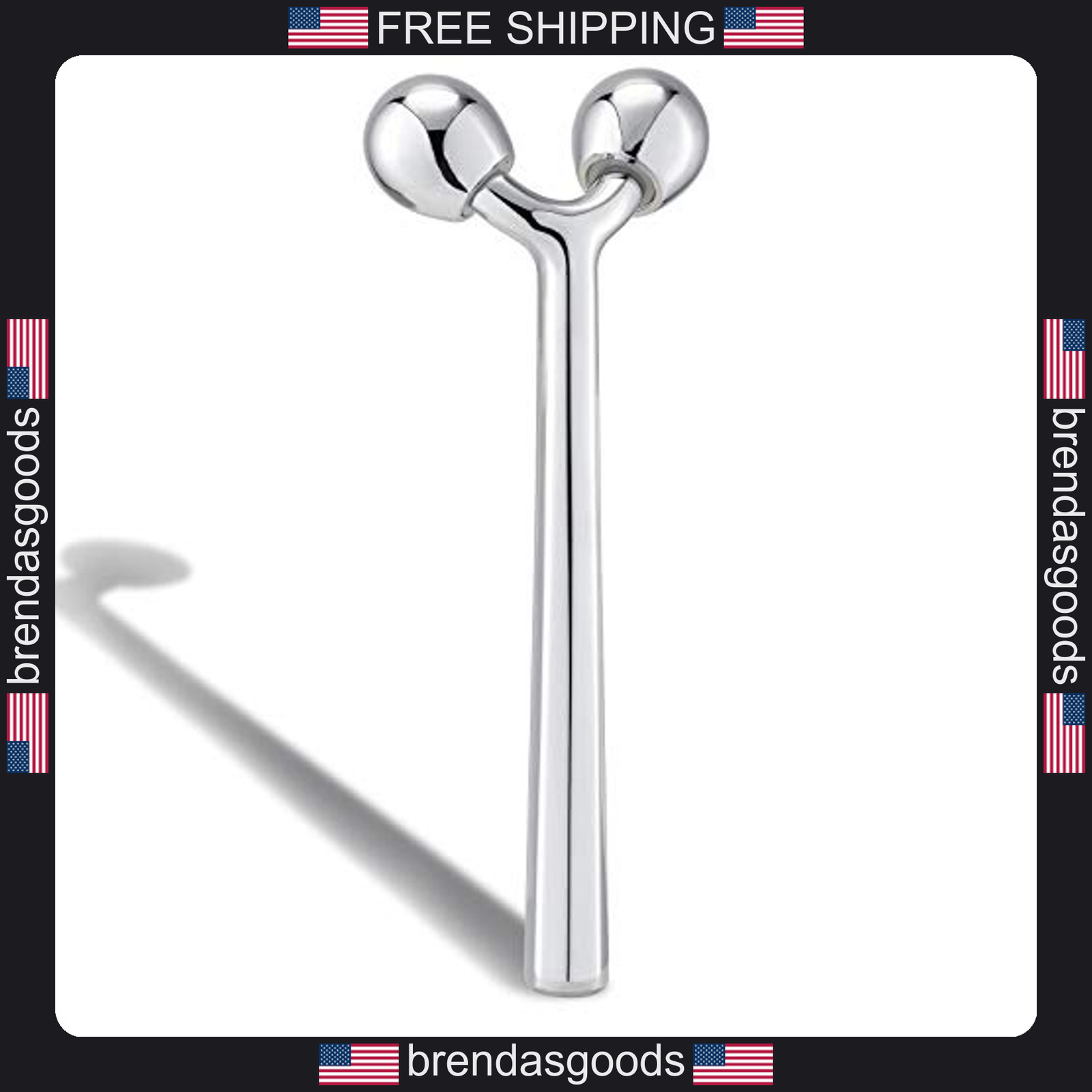 Facial Roller Massager Zinc Alloy for Anti-Aging and Puffiness Reduction