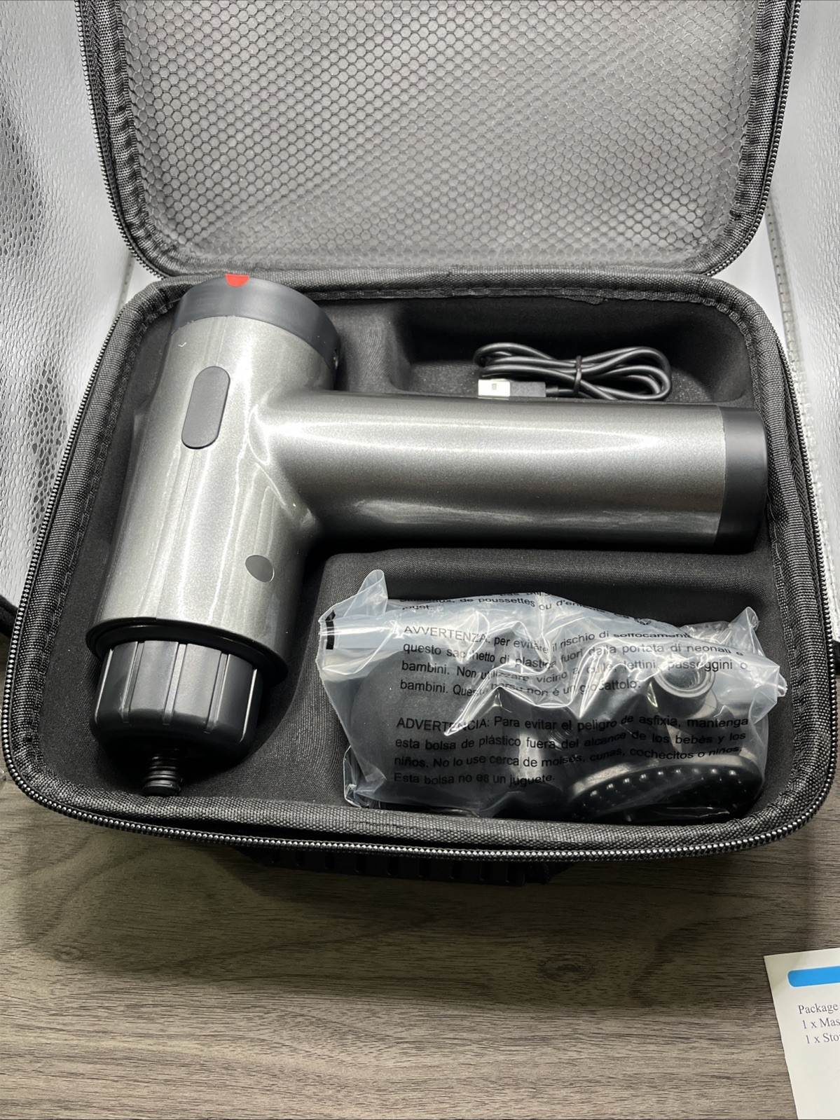 Aerlang EM8 Massage Gun Deep Tissue Percussion Massager + Extras for Pain Relief