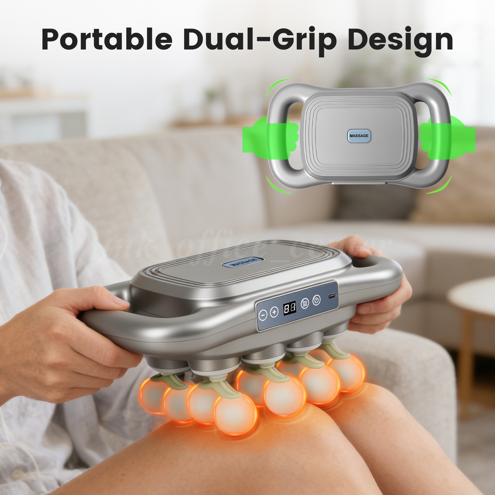 16Head Massage Gun Deep Tissue Massager 9 Modes&9 Intensity Levels Muscle Relax