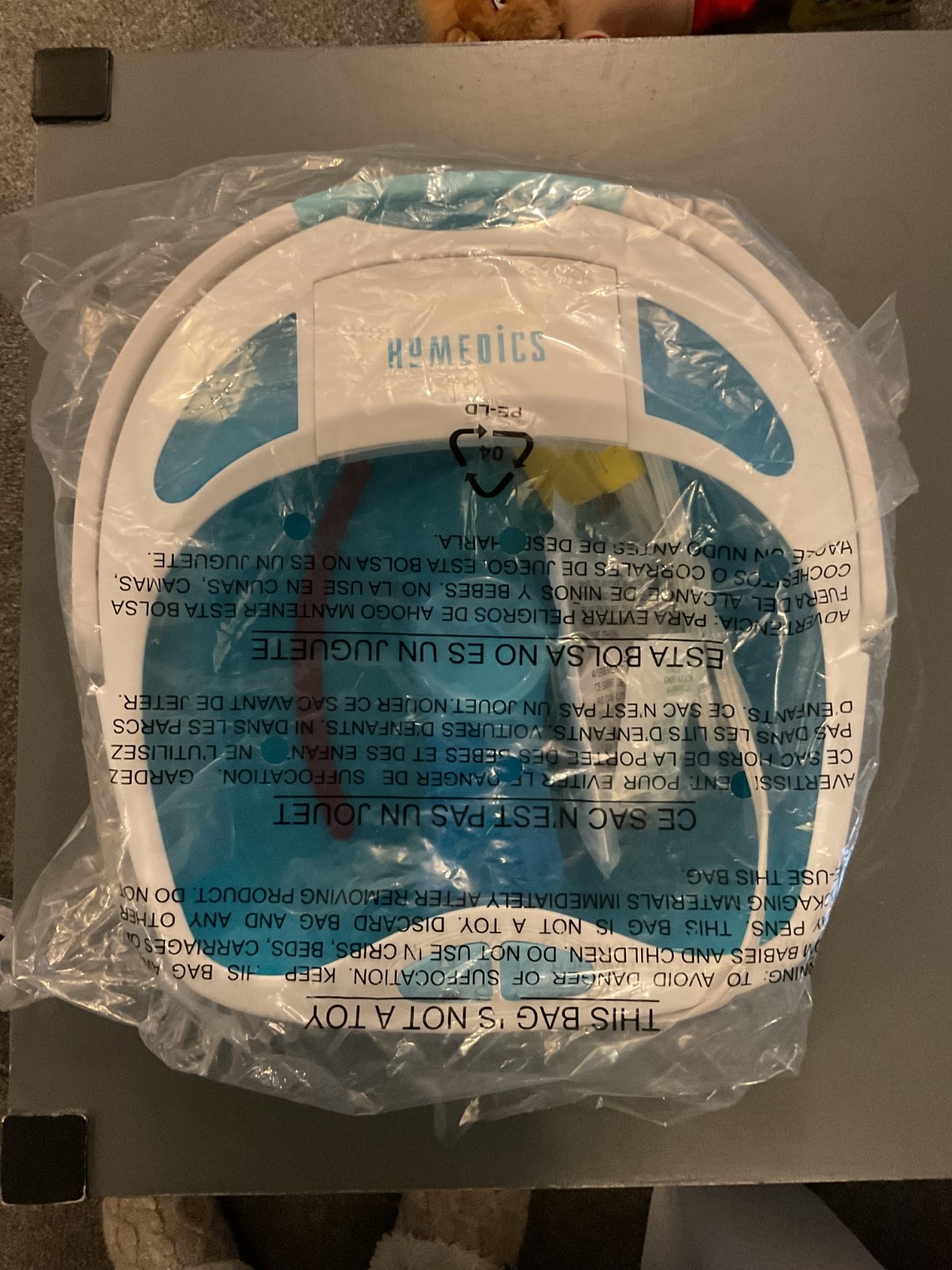 HOMEDICS Shower Bliss FOOT SPA with HEAT BOOST New no Box
