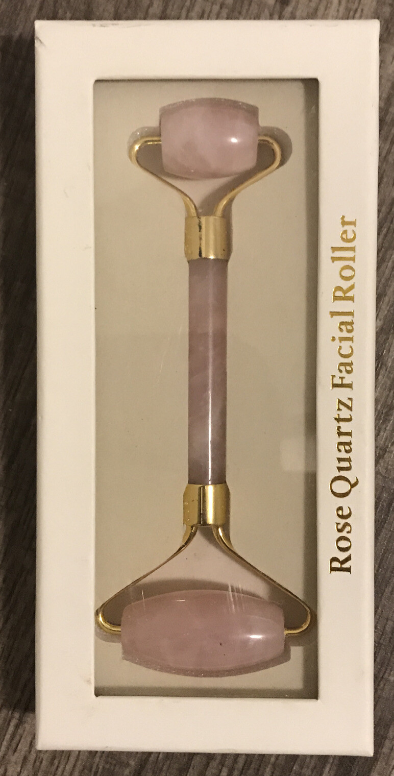 Pink Jade Rose Quartz Face Facial Roller Anti-Aging r Premium Authentic Jade