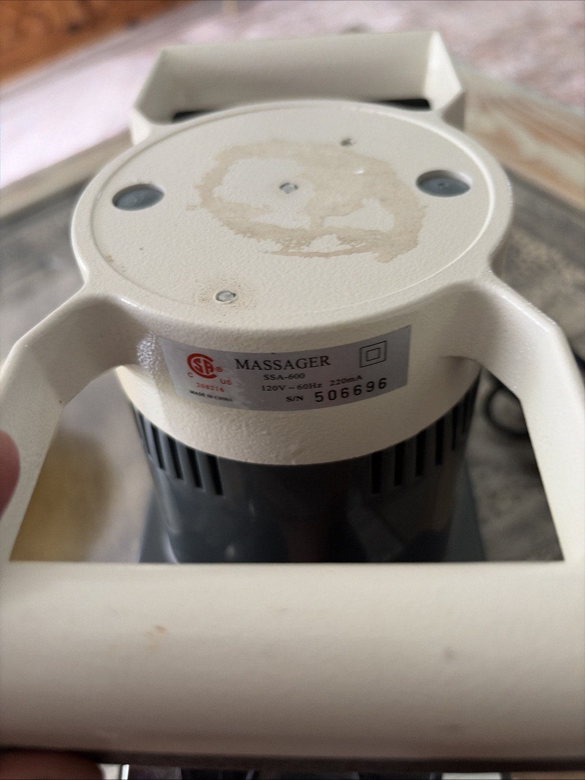 Body Rub Inc. Body Massager ~ Model SSA600 Variable Speed Heavy Duty Free Ship