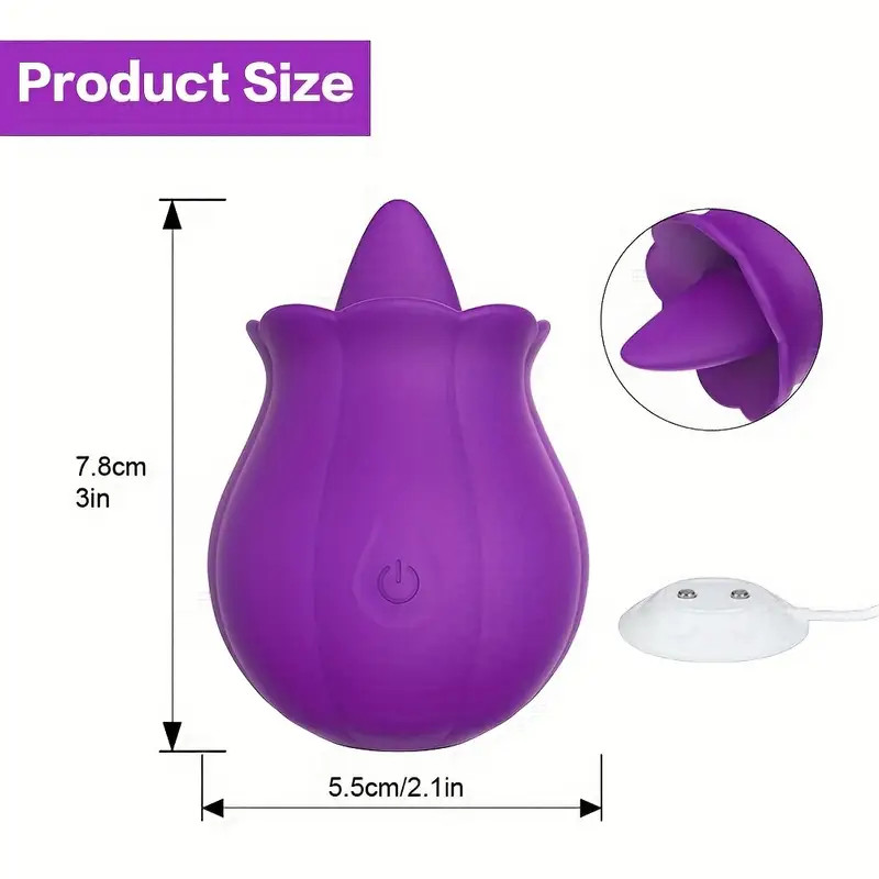 Multispeed Suction-Flower-Vibrator-Pump-Sucker-Massager Mute Women Waterproof
