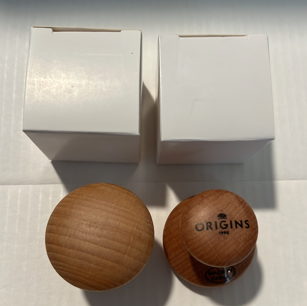 Lot of 2 ORIGINS EYE MASSAGER TOOL WOOD MASSAGE WOODEN
