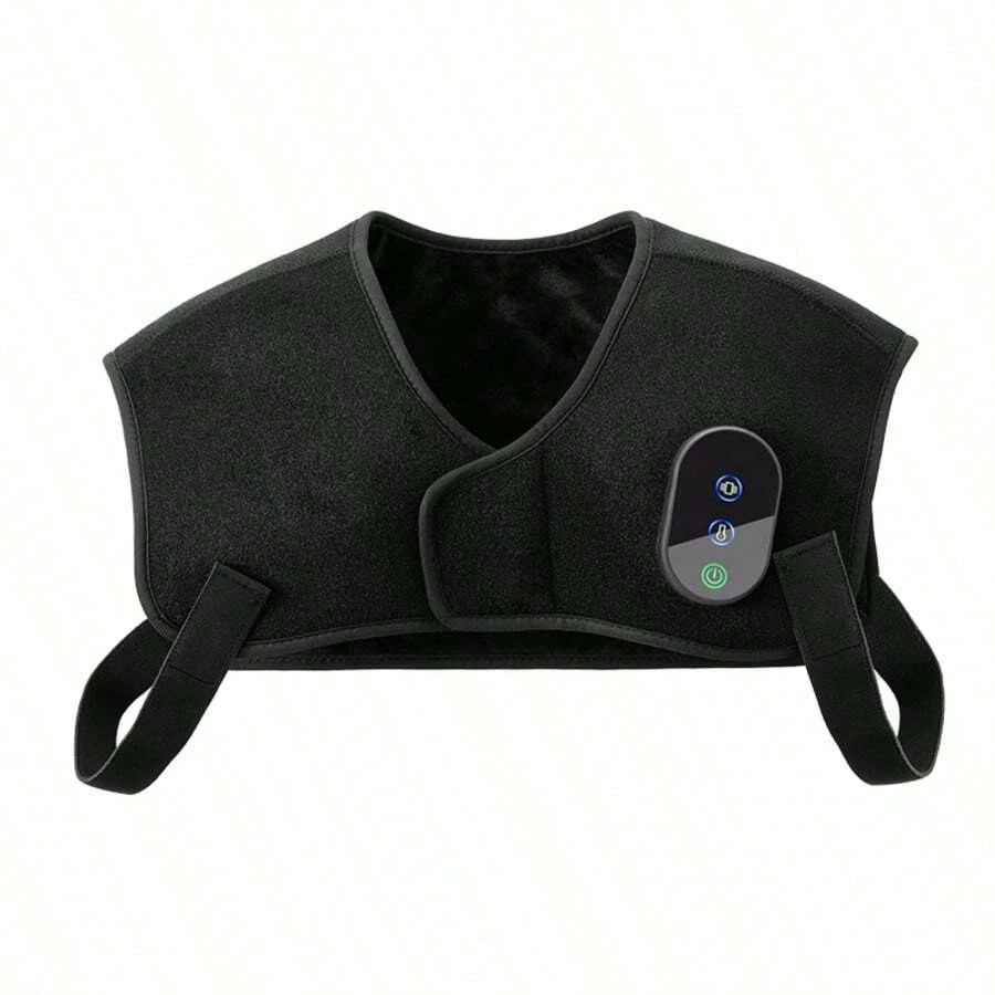 Shoulder Massager USB Powered Heating Pad 3-Level Temperature Vibration