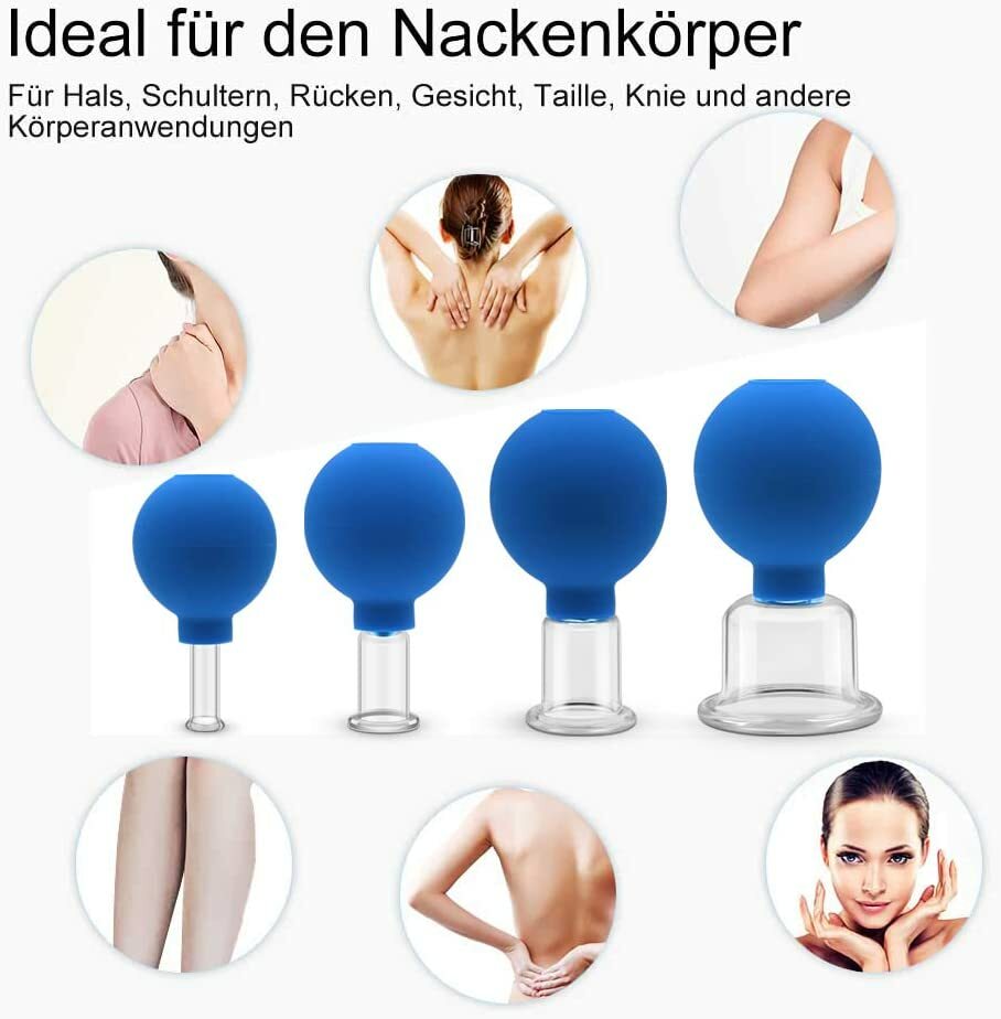 Full Body Face Cupping Therapy Set Anti Cellulite Vacuum Massage Silicone Cups