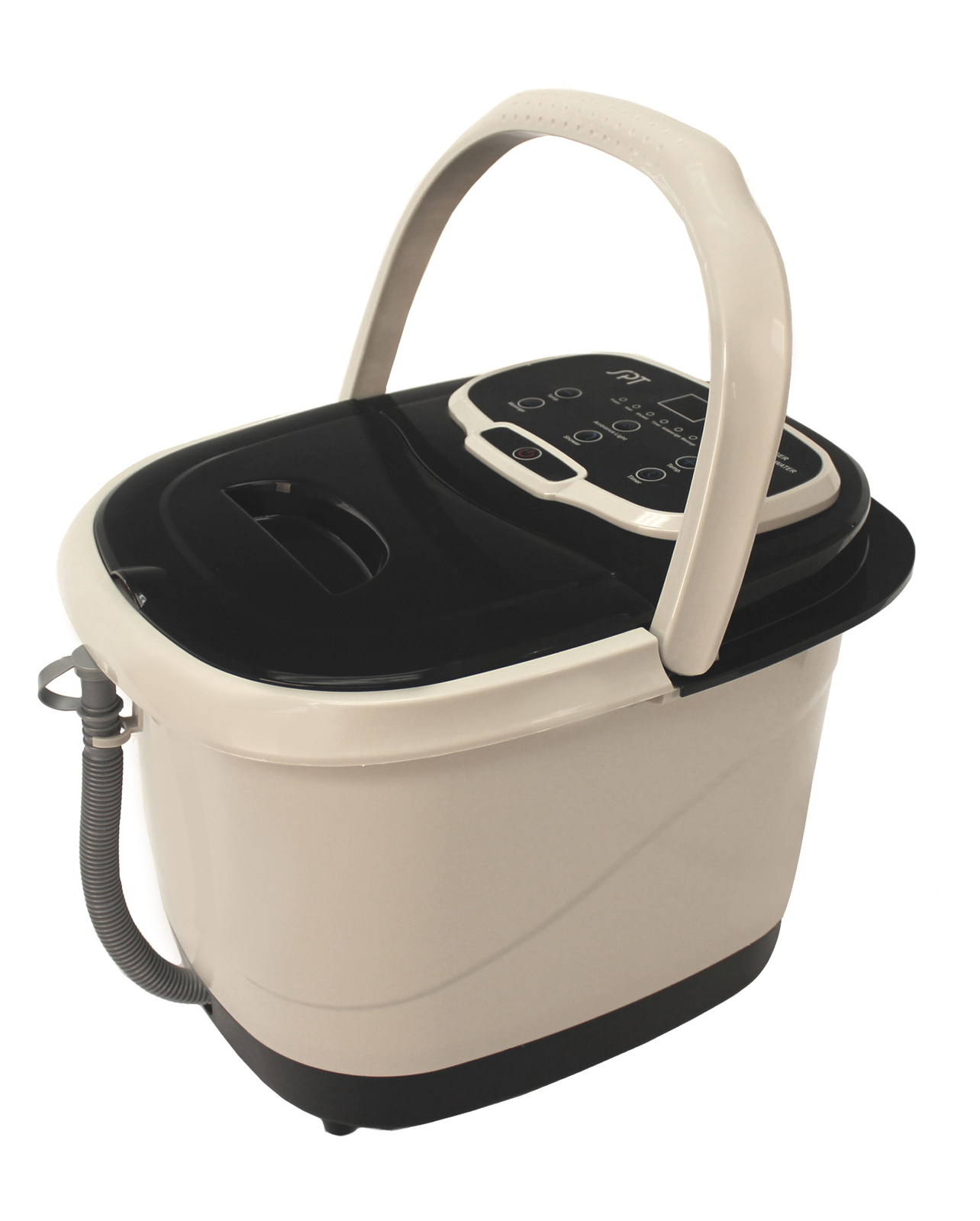 Foot Spa Smart Sensor Ergonomic Handle Bath Massager w/Casters Motorized Rollers