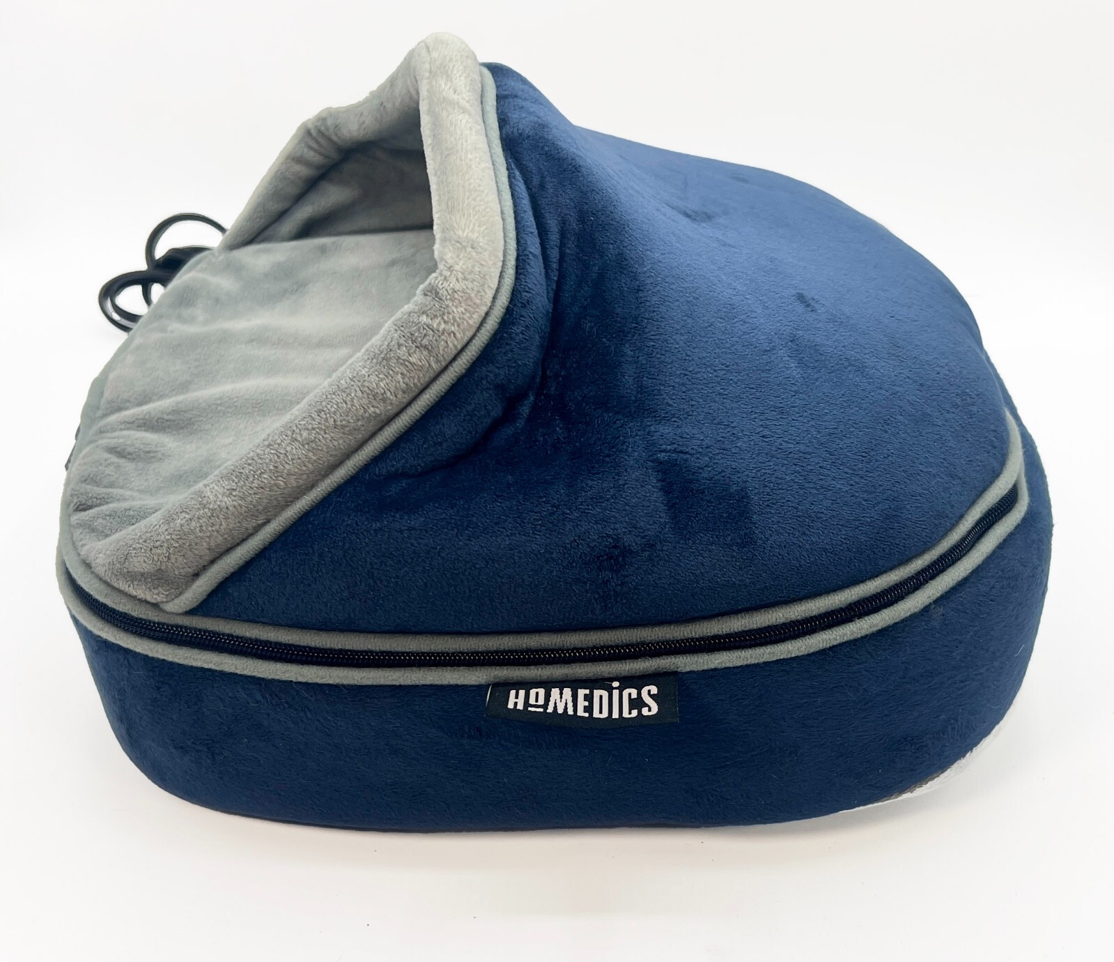 HoMedics Double Duty Shiatsu All-Over Heated Body Massager, Washable Blue Fleece