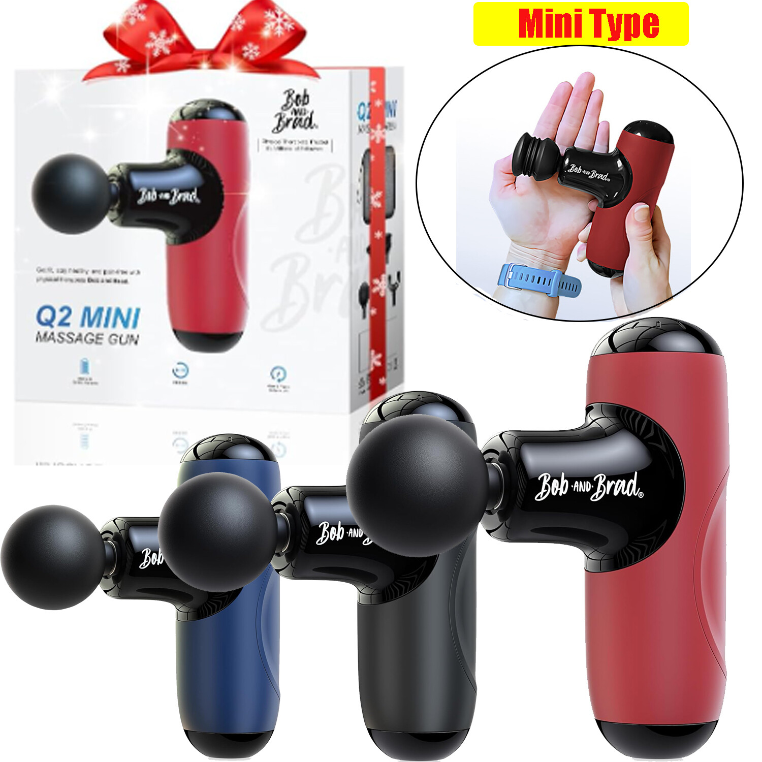 Pocket-Sized Deep Tissue Smart Massager Gun For Neck Back Foot Leg Pain Relief