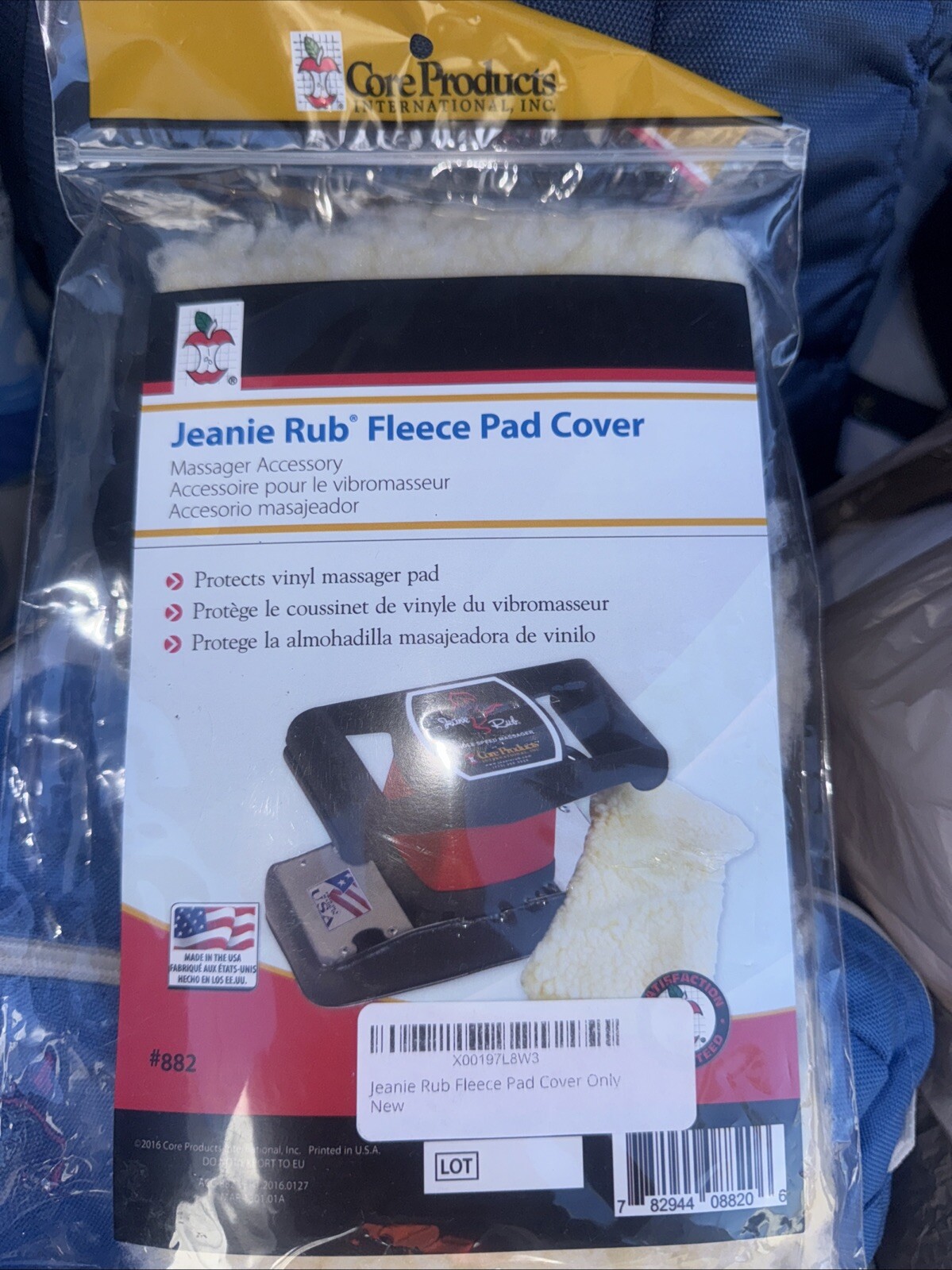 NEW PAD COVER Jeanie Rub Massager Washable Fitted Fleece Pad Cover ONLY