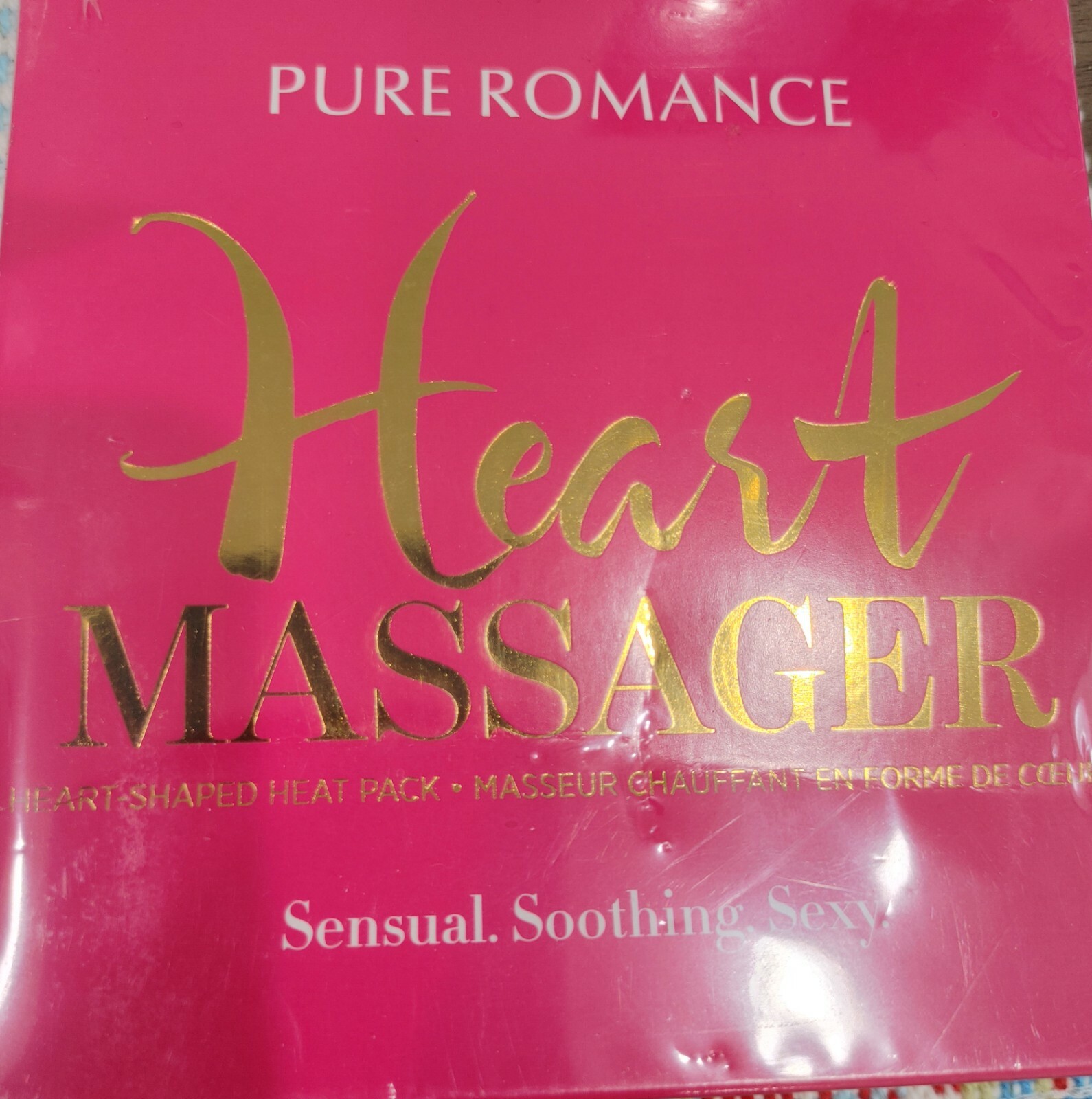 Pure Romance Heart Massager and (2) 1 FL.OZ Serenity Sugar Melon Lotion NEW
