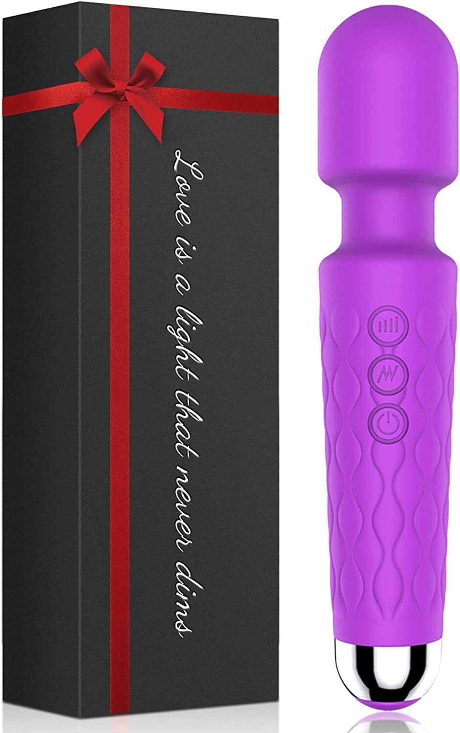 Handheld Massager 20 Speed Wand Vibrating Massage Magic Full Body Therapy Motor