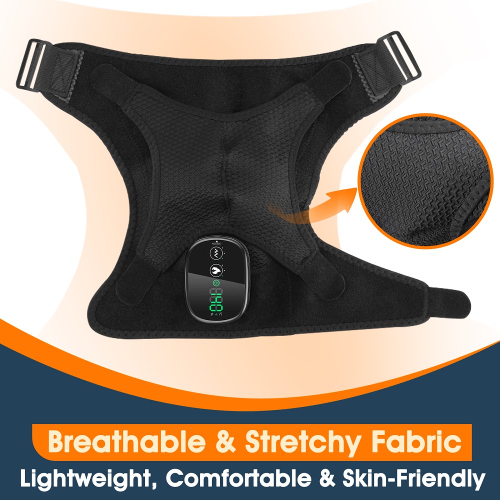Shoulder Massager Heating Vibration Rotator Cuff Shoulder Brace for Pain Relief