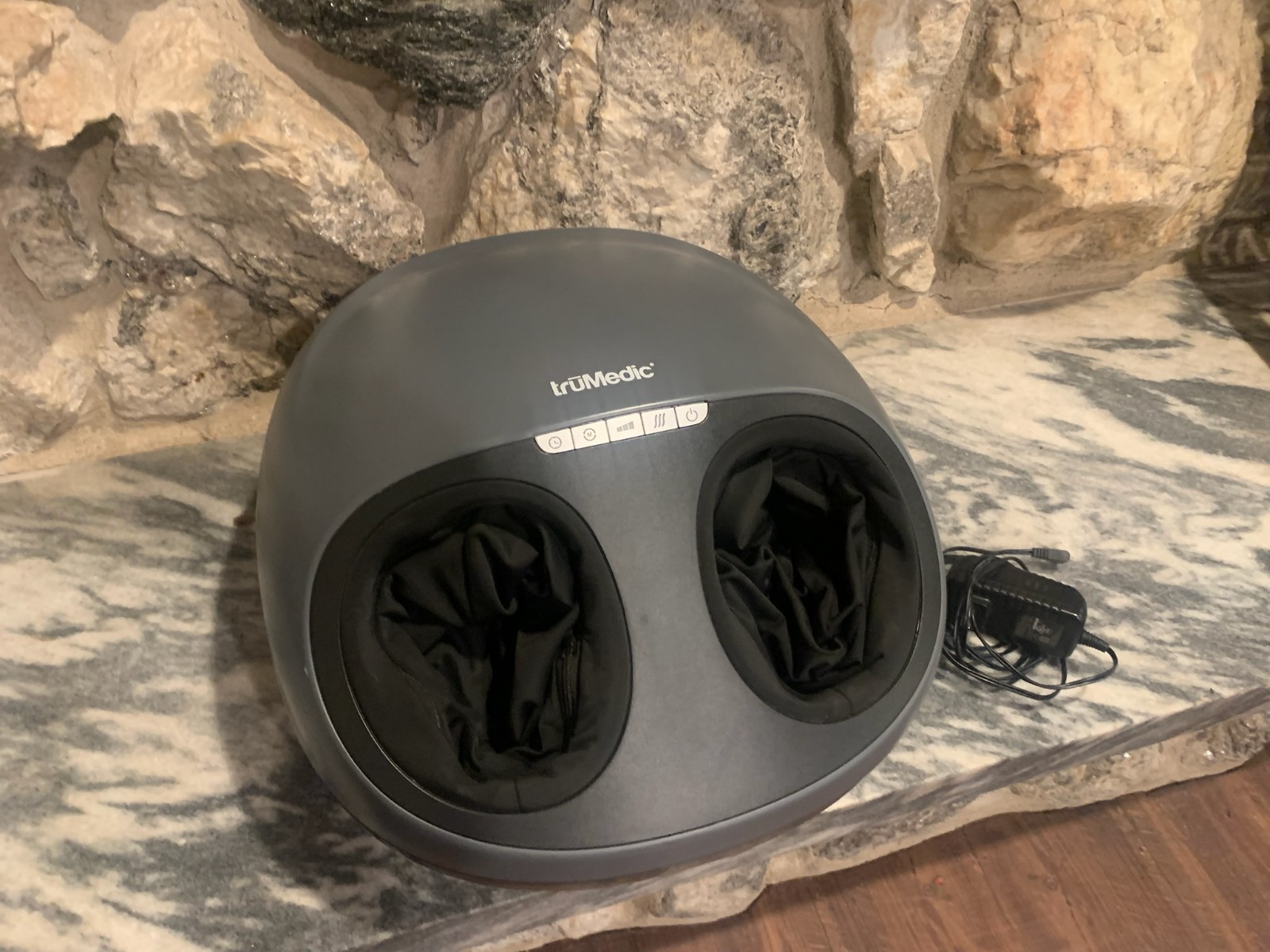 truMedic TMFTZ1 (F12T) Foot Massager Machine Gray/Black Heat 12V Adapter Works