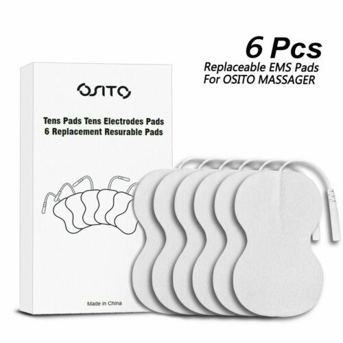 6pcs Reusable Replacement TENS Electrode Pads Gel Self Adhesive TENS Unit Pads