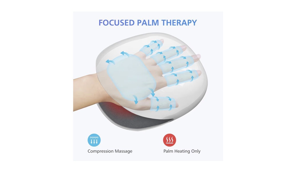 COMFIER FSA Wireless Hand Massager with Heat,3 Levels Compression & Heating