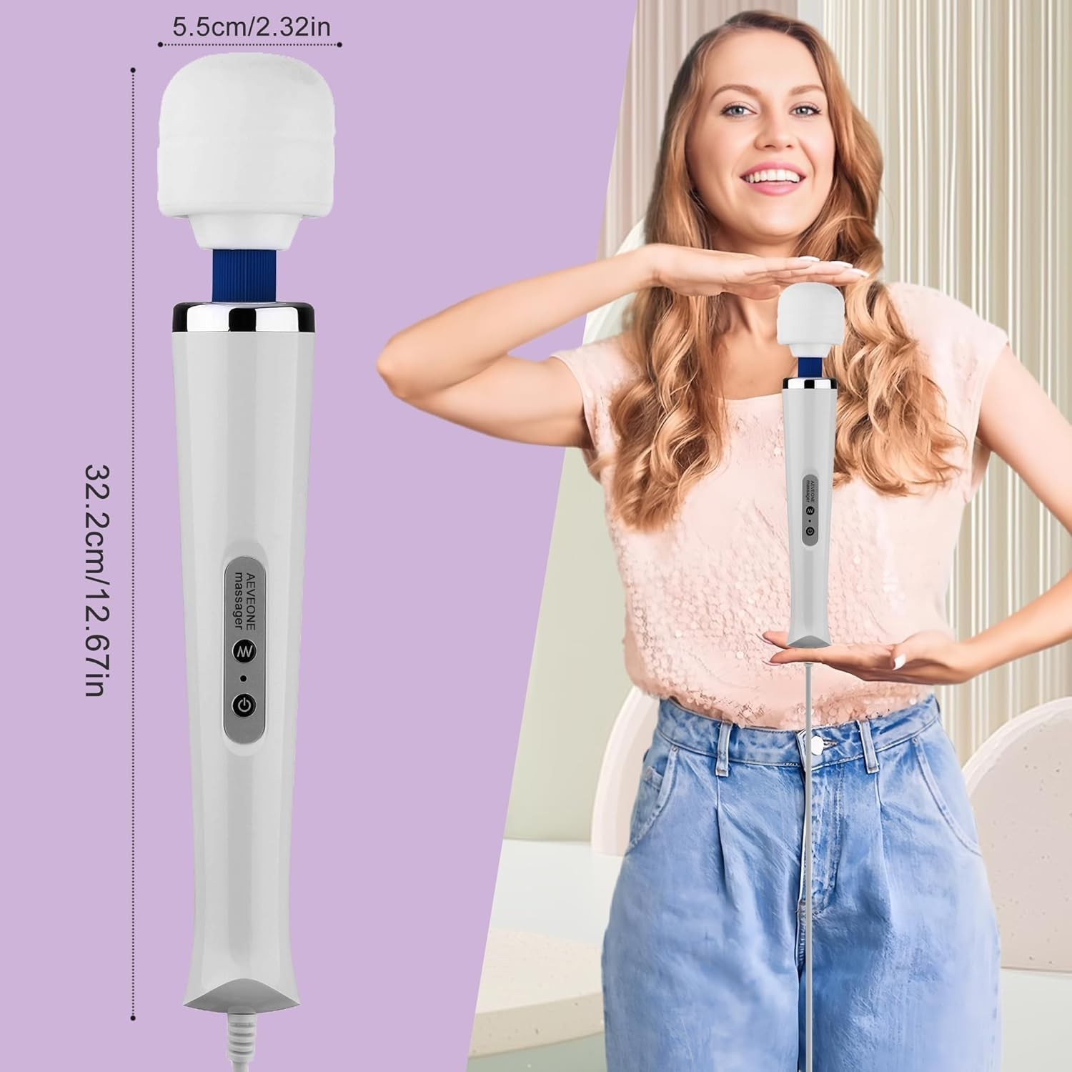 Wired Powerful Handheld Wand Massager, Strong Personal Vibration Massage for …