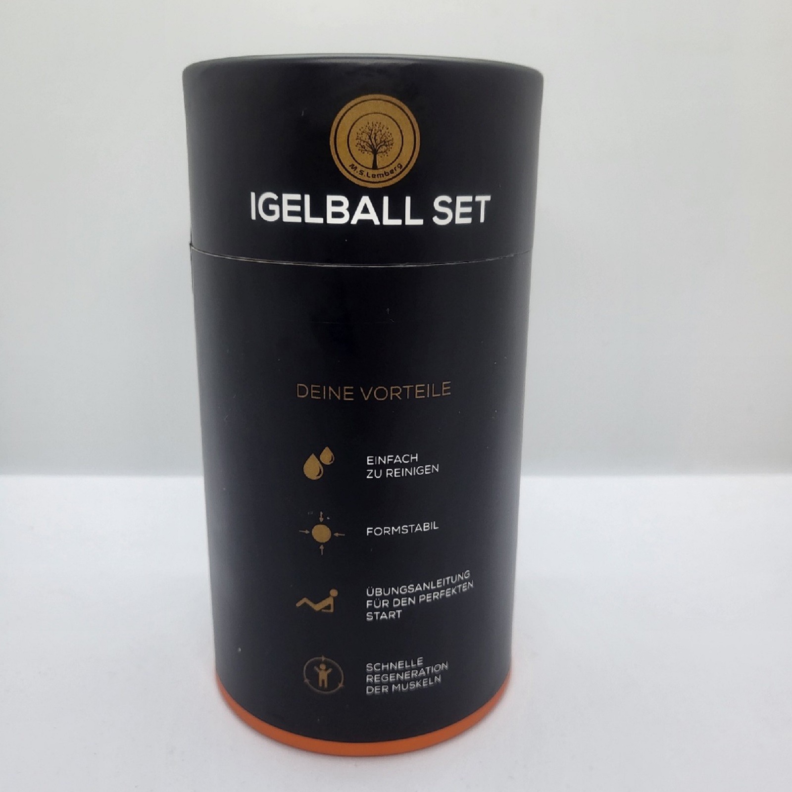 M.S. Lemberg Massage Balls Set – Acupressure Reflexology Spiky Balls – 7.5cm