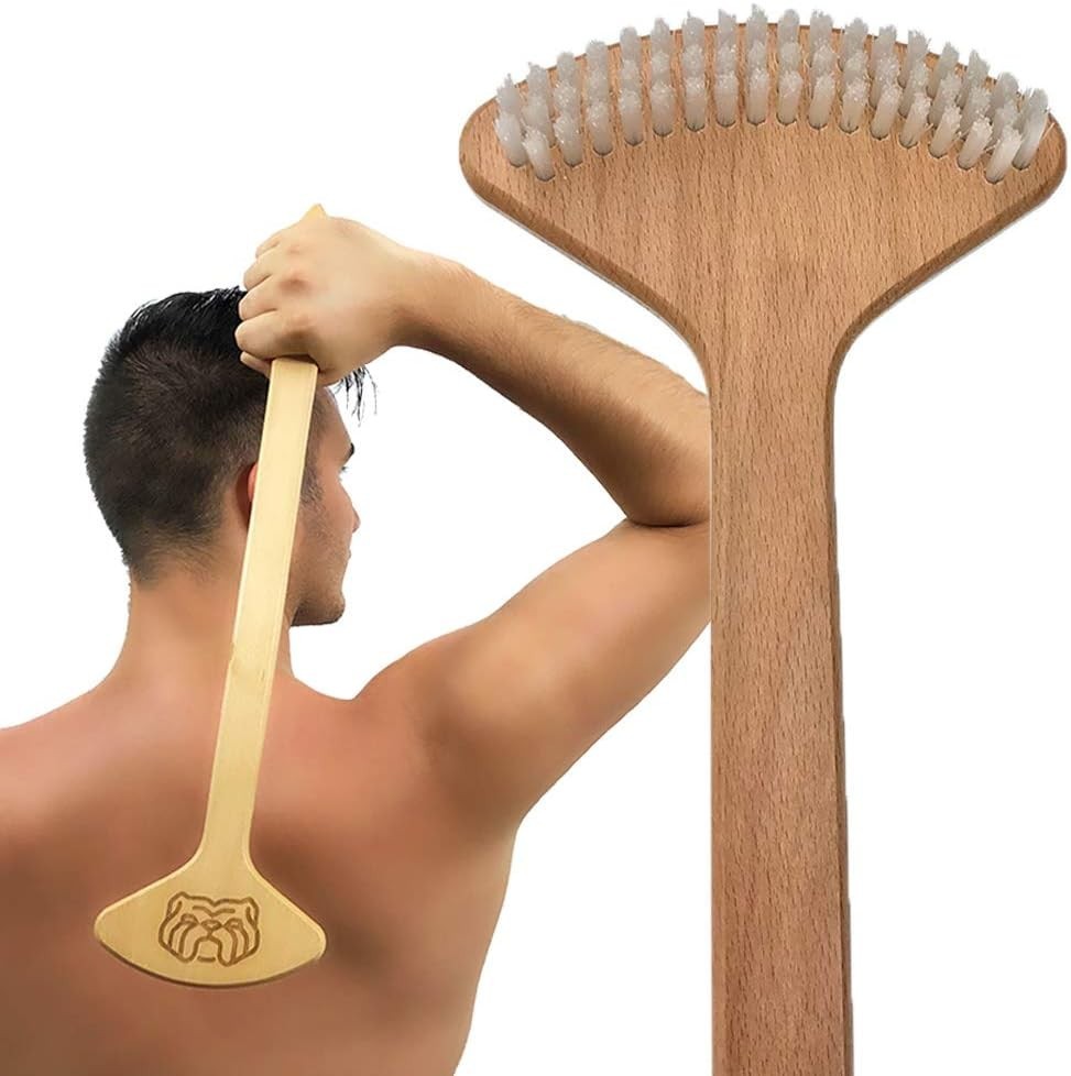 Back Scratcher Natural Nylon Bristles Deep Self Massage USA