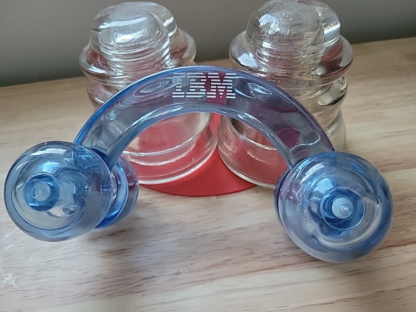 Vintage IBM Back Massager Muscle Relaxer BLUE Clear