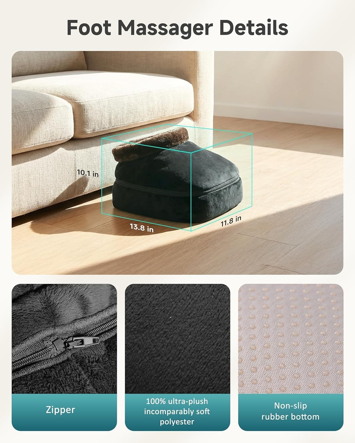 Soothing Shiatsu Foot & Back Massager with Heat – Ideal Gift for Comfort Seekers