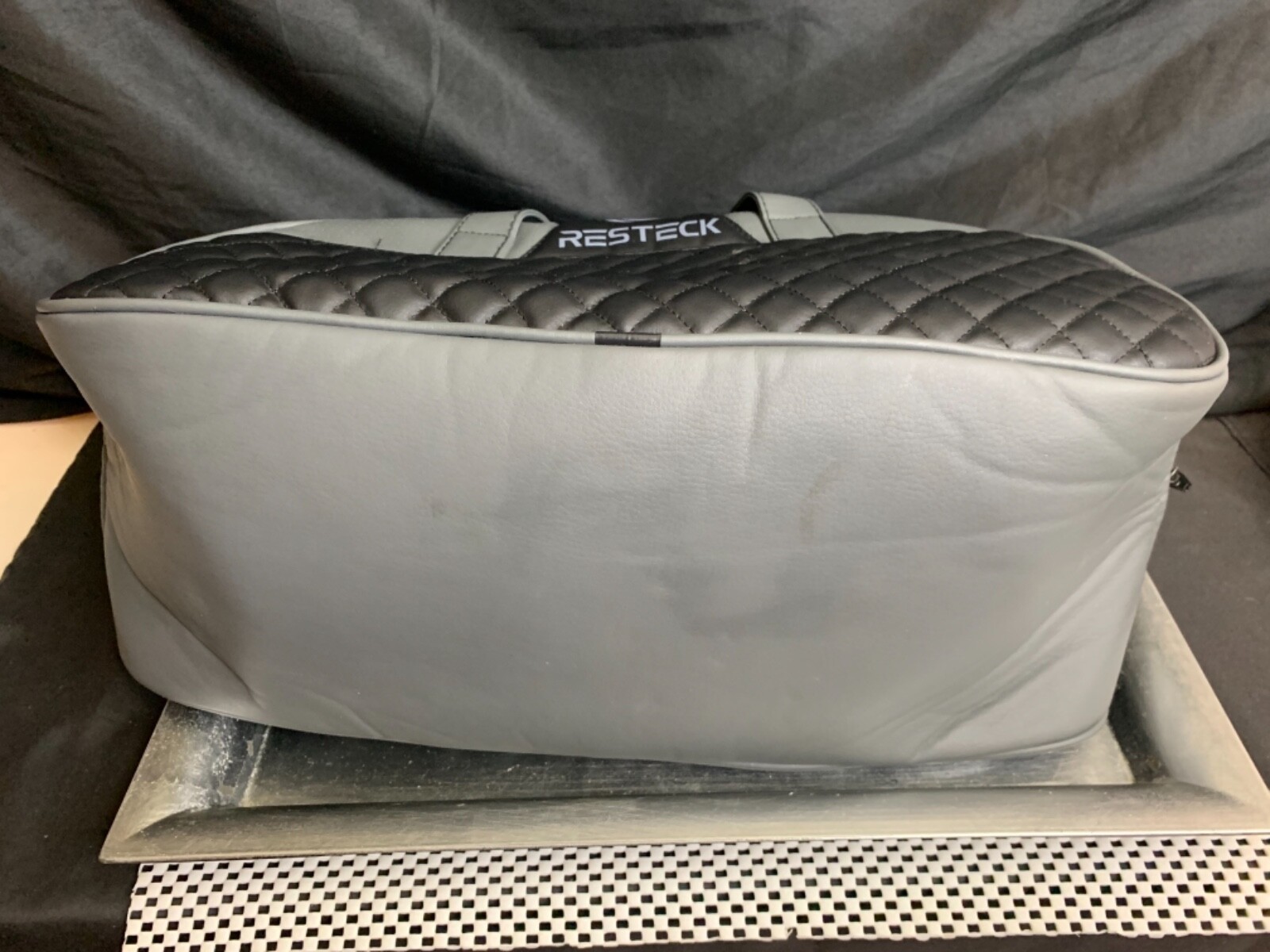 Resteck Gray Black Shiatsu Massager For Neck and Back w/ Heat + Case