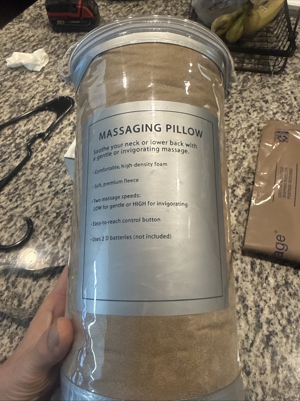 Brookstone Massaging Pillow