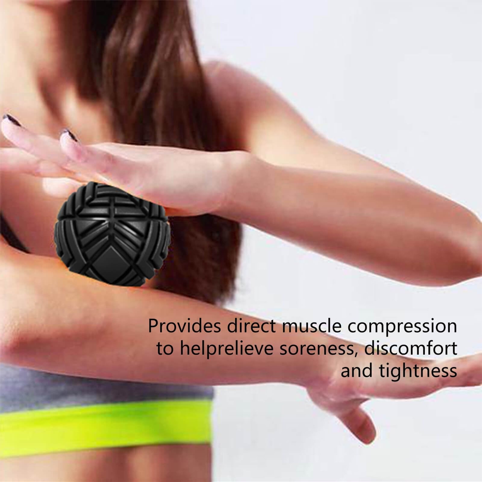 Tetop Fitness Muscle Massage Ball, 3.15in, Therapy Ball for Trigger Point Mas…