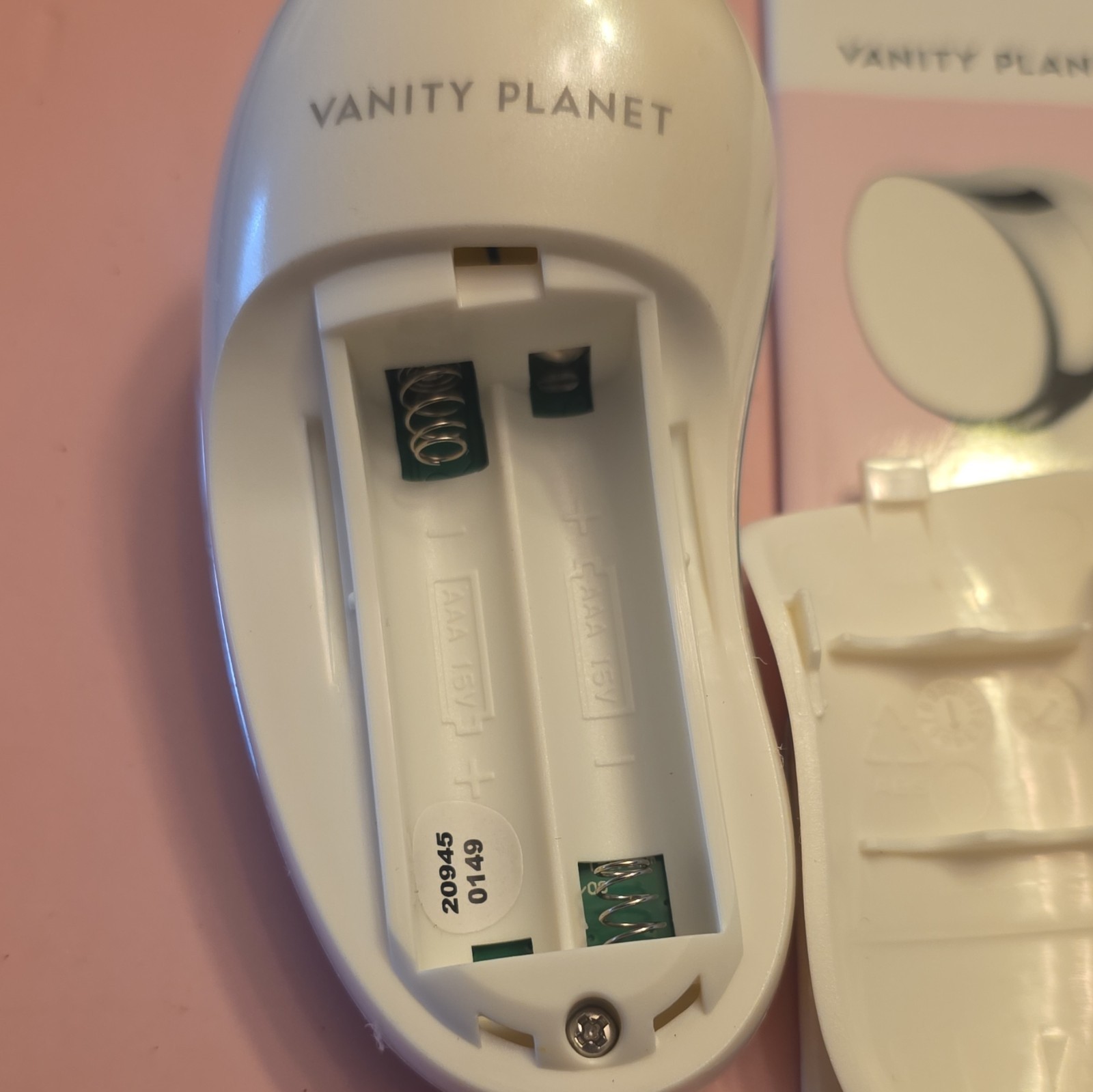 Vanity Planet Serum Booster Face & Eye Massager, Vibration, Handheld, White